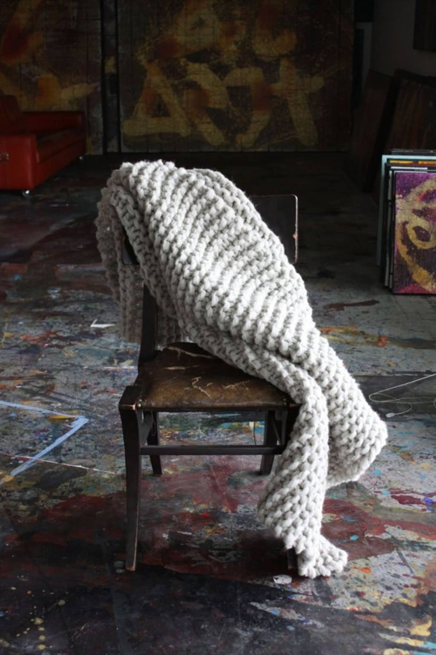 How To DIY Chunky Wool Blankets Apartment Therapy