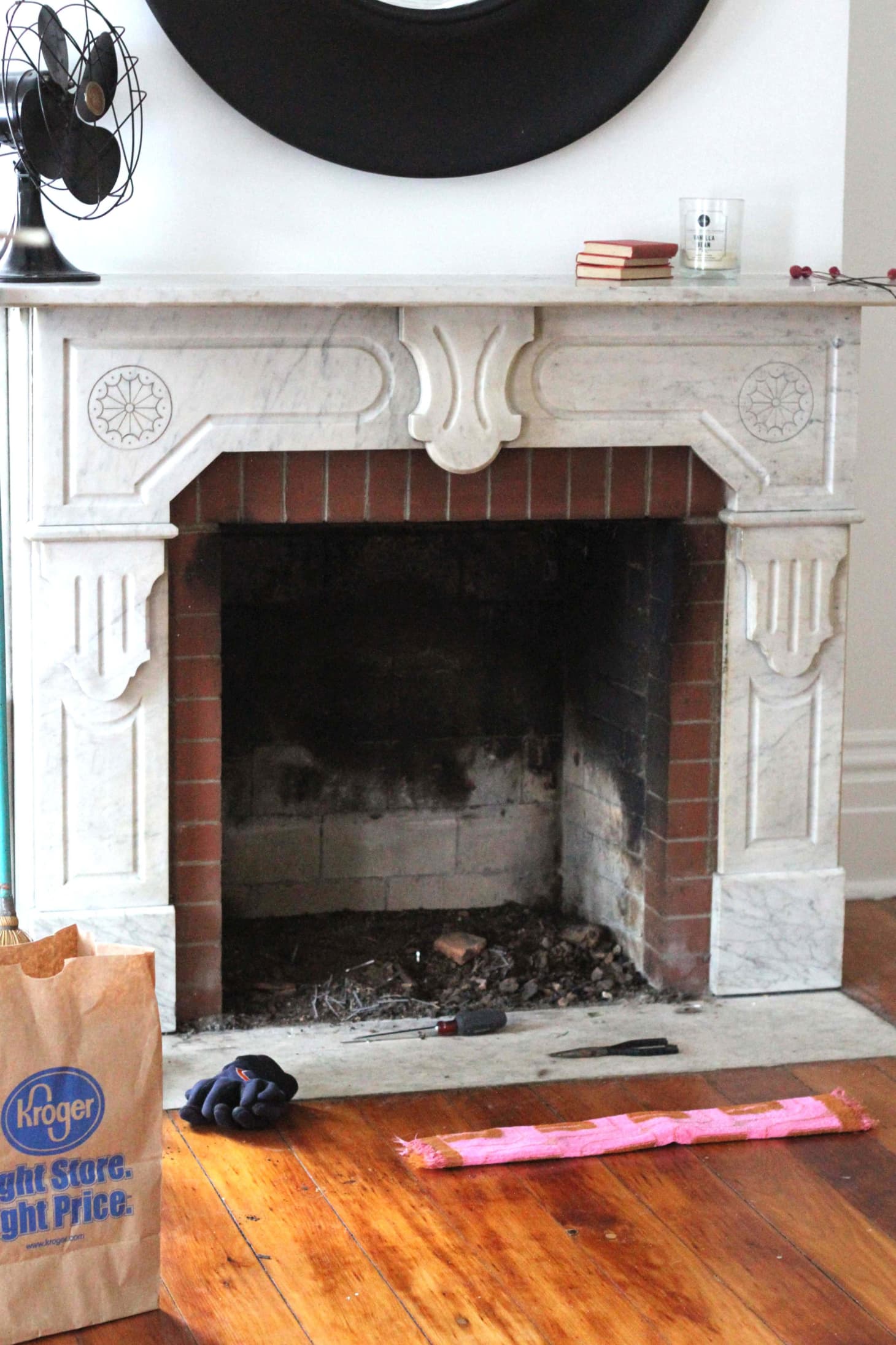 How To Clean a Brick Fireplace with Natural Cleaners Apartment Therapy