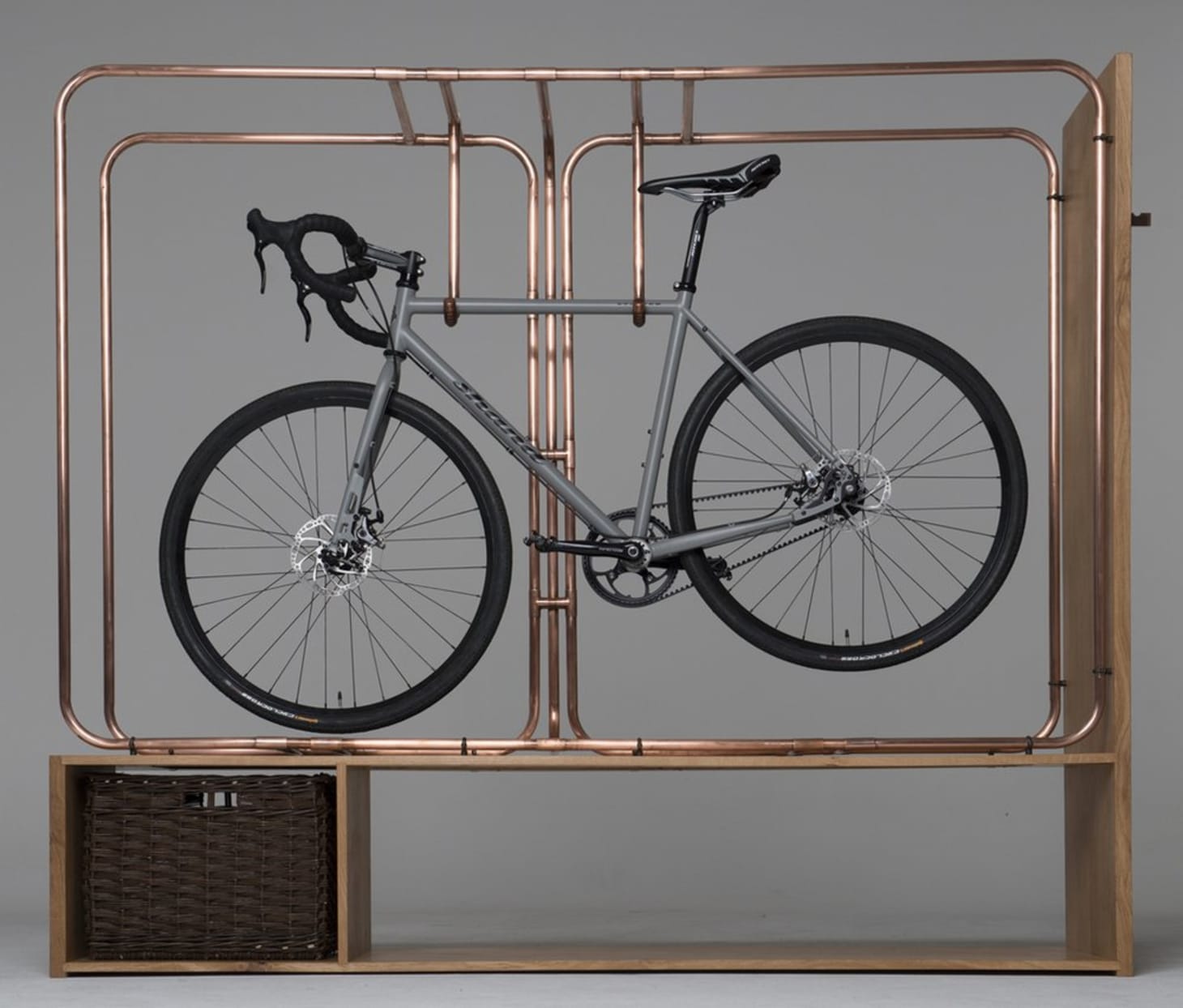 homemade stationary bicycle stand