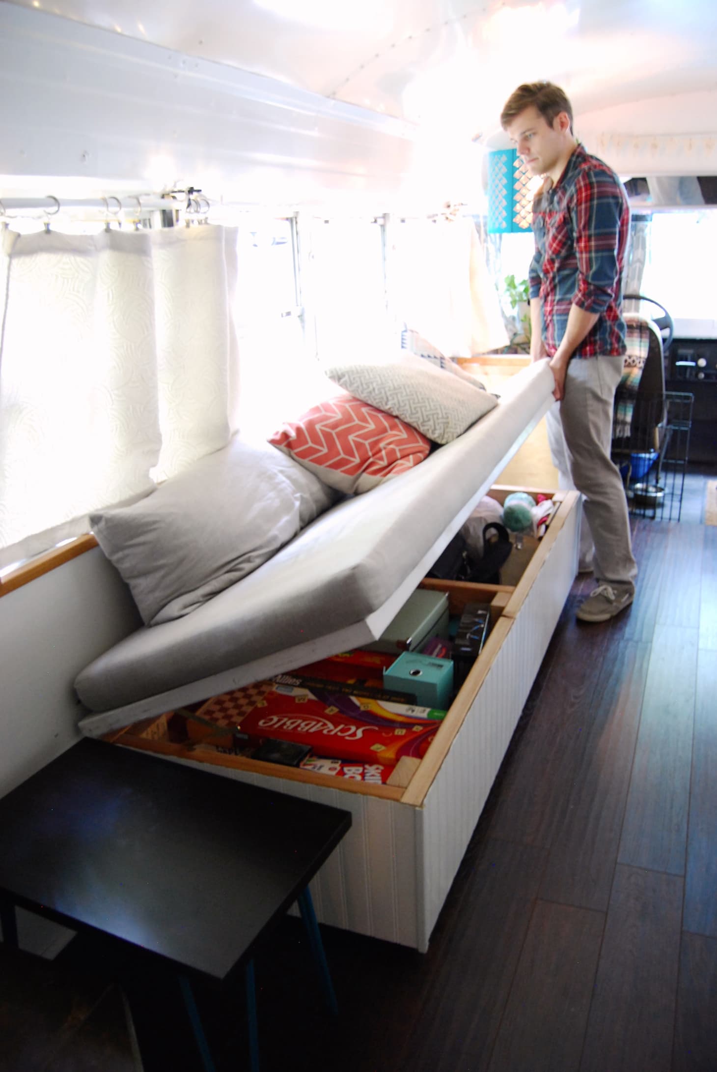 4 Genius Small Space Solutions To Steal From A Home In School Bus Image Credit Selena Kirchhoff
