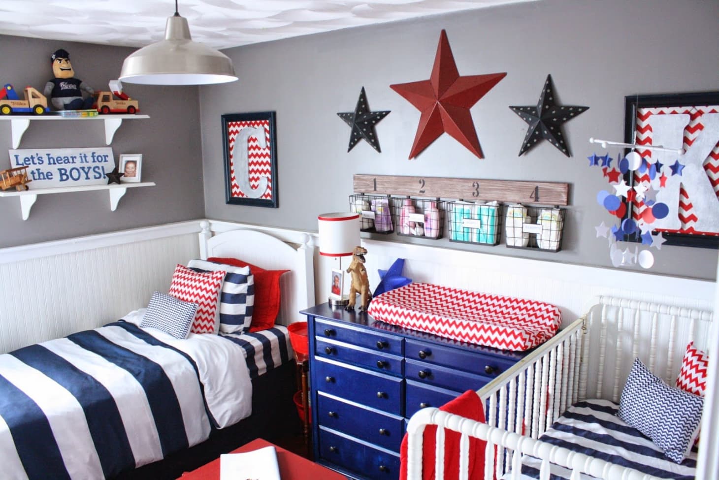 A Red, White & Blue Boys Room | Apartment Therapy