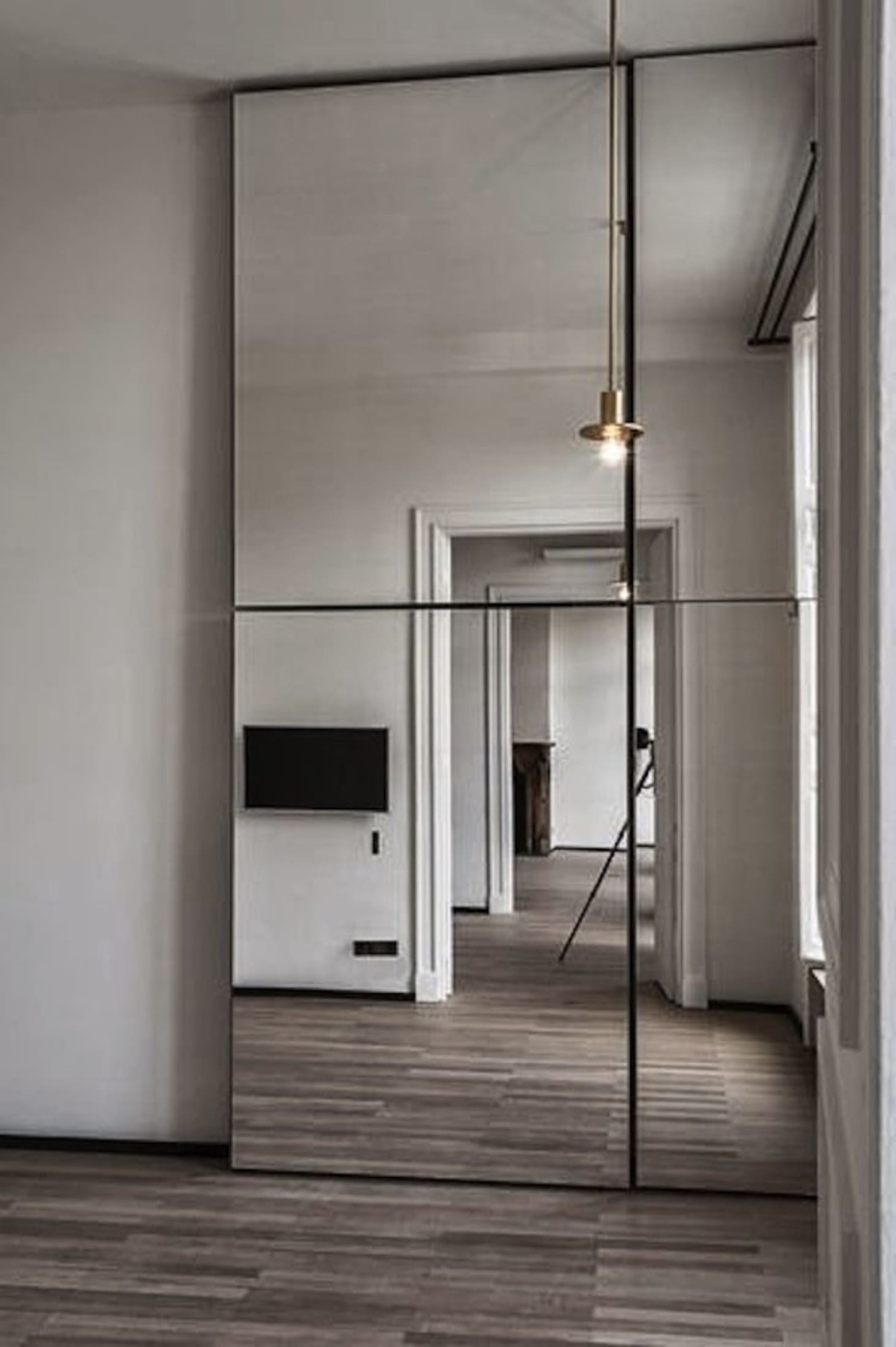 Making Mirrored Walls Modern Seven Ideas to Steal Apartment Therapy