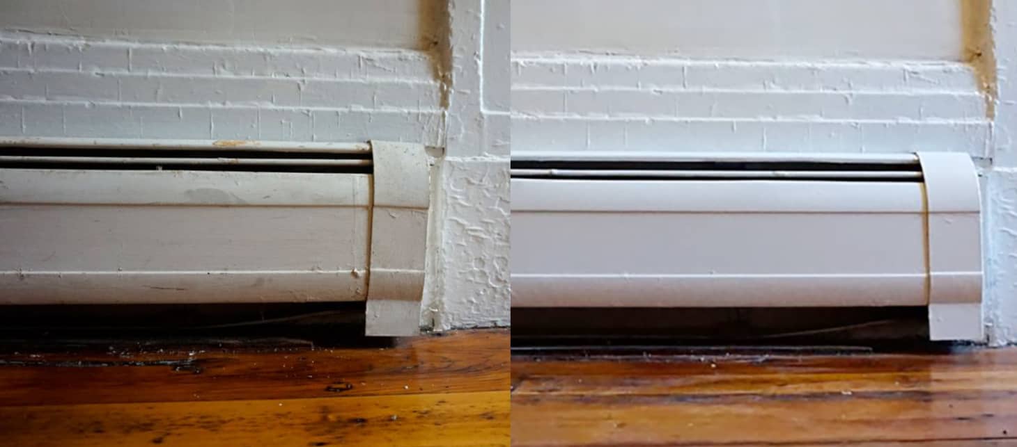 How To Paint Metal Baseboard Heater Covers Tutorial Apartment Therapy