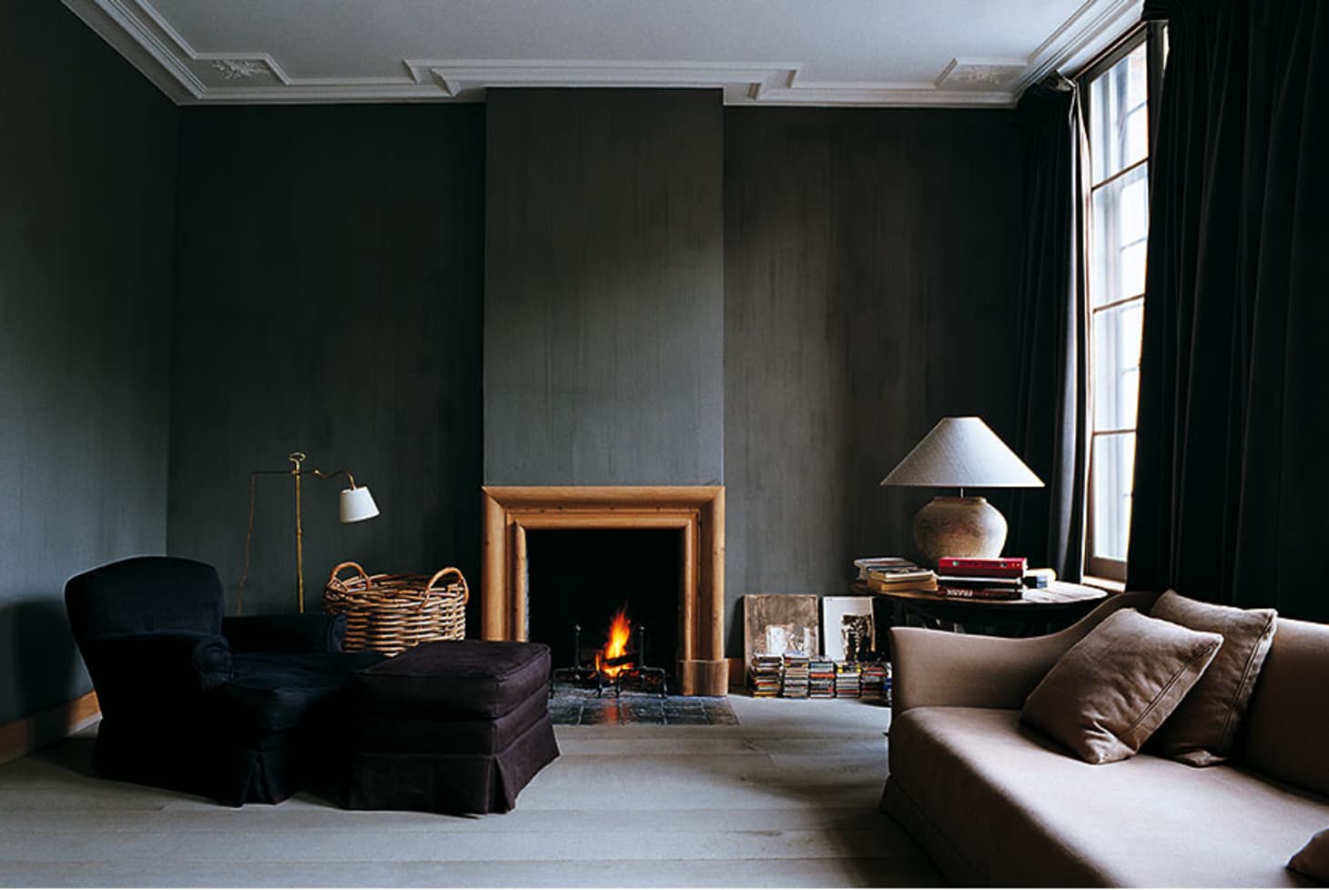 Gallery of Living Rooms With Beautiful Dark Wall Colors Apartment Therapy