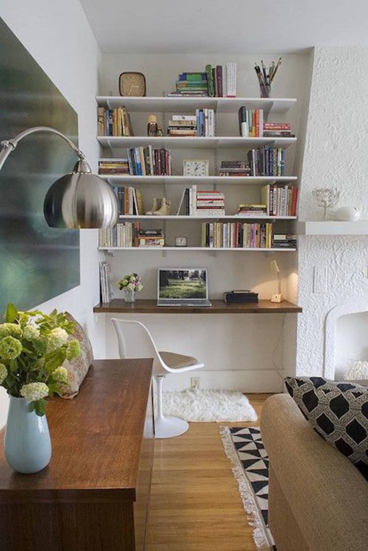 DIY Built In Bookshelves on a Budget Apartment Therapy