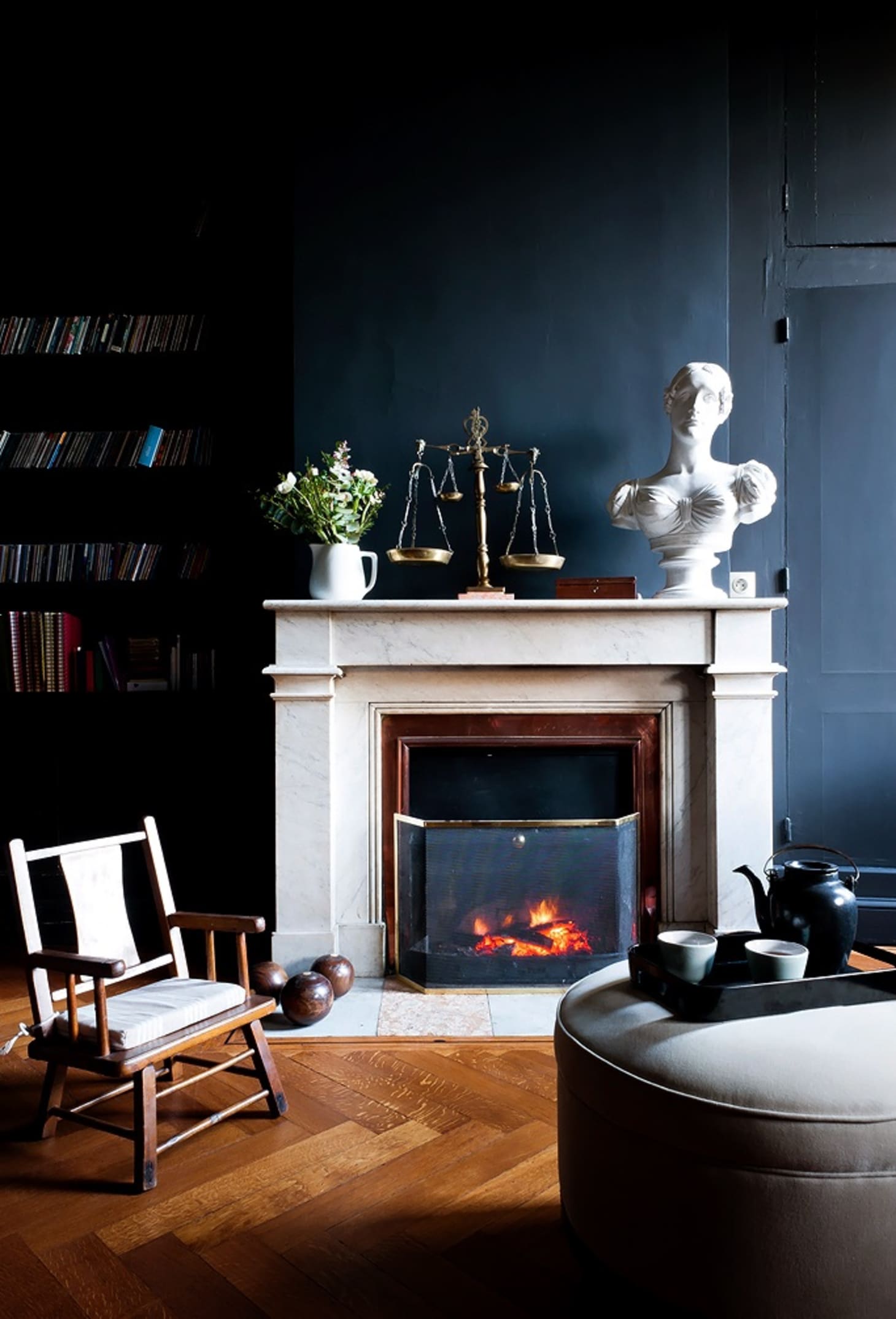 Gallery of Living Rooms With Beautiful Dark Wall Colors Apartment Therapy