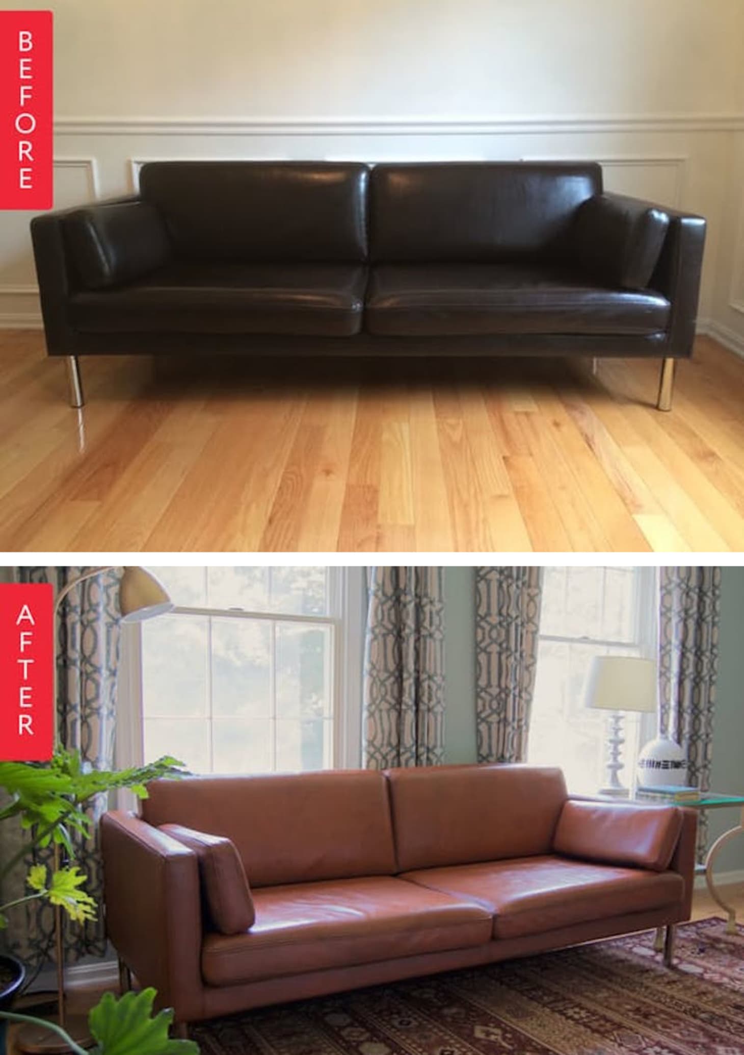 How to Make Your Old Ugly Sofa Look New Again Apartment Therapy