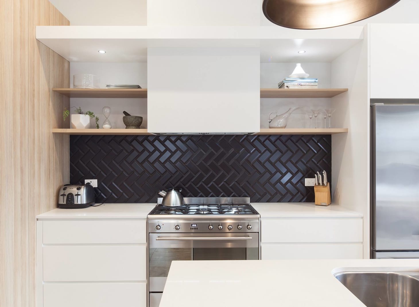 Kitchen Trend We Love: Black Tiles with Black Grout | Apartment Therapy