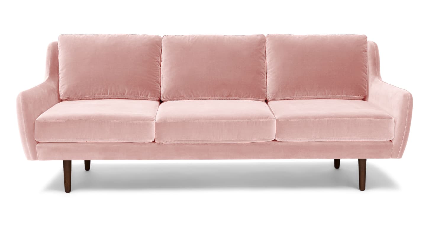 pink velvet sofa bed uk