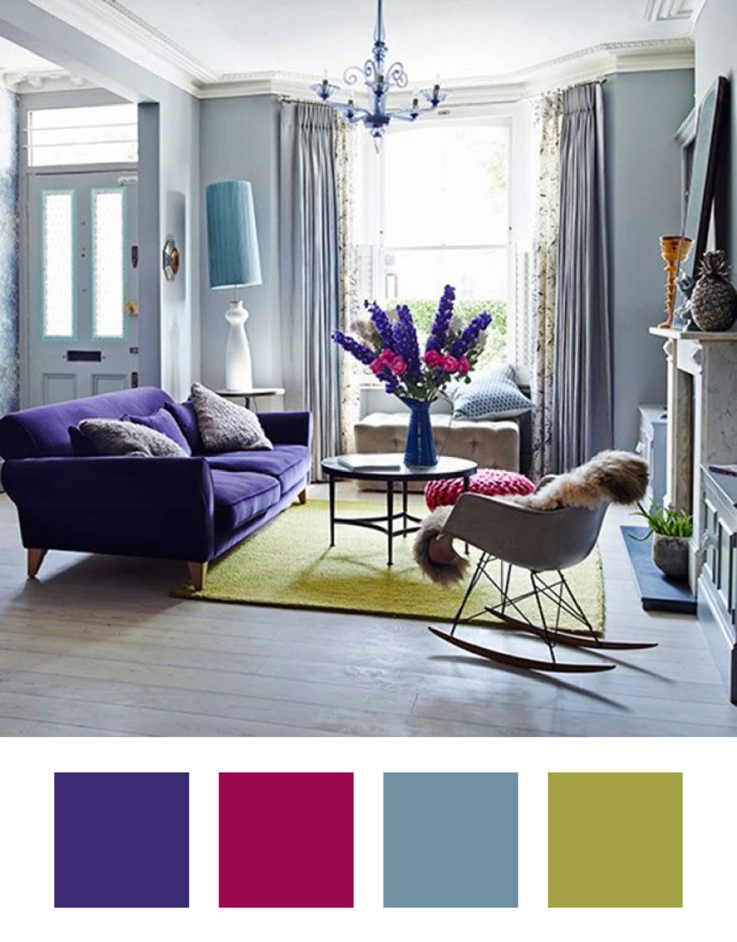 Decorating Ideas 6 Colors to Pair With Purple at Home Apartment Therapy