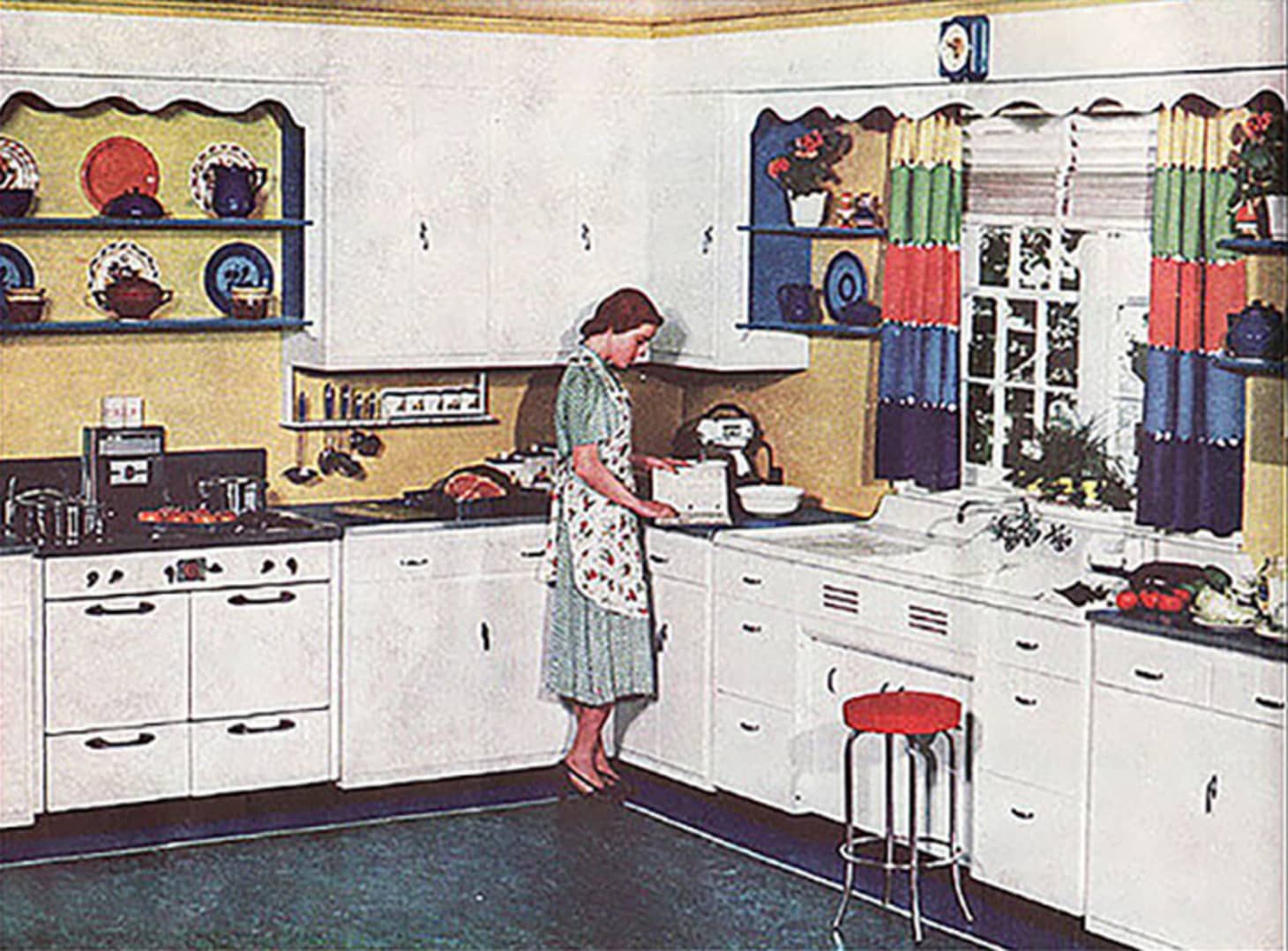 1930's kitchen sink cabinets