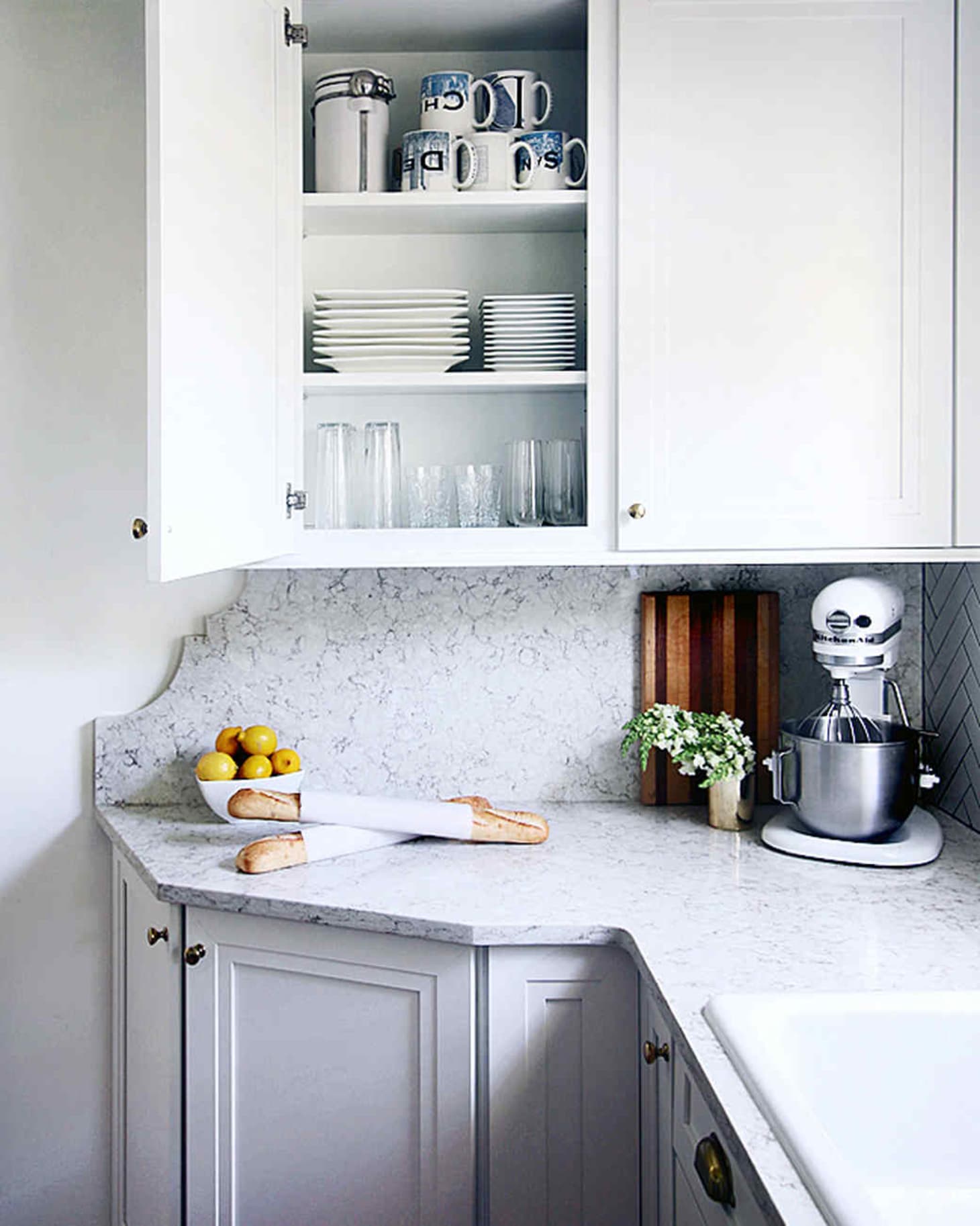 Backsplash Ideas Unique Marble Slab Design Apartment Therapy