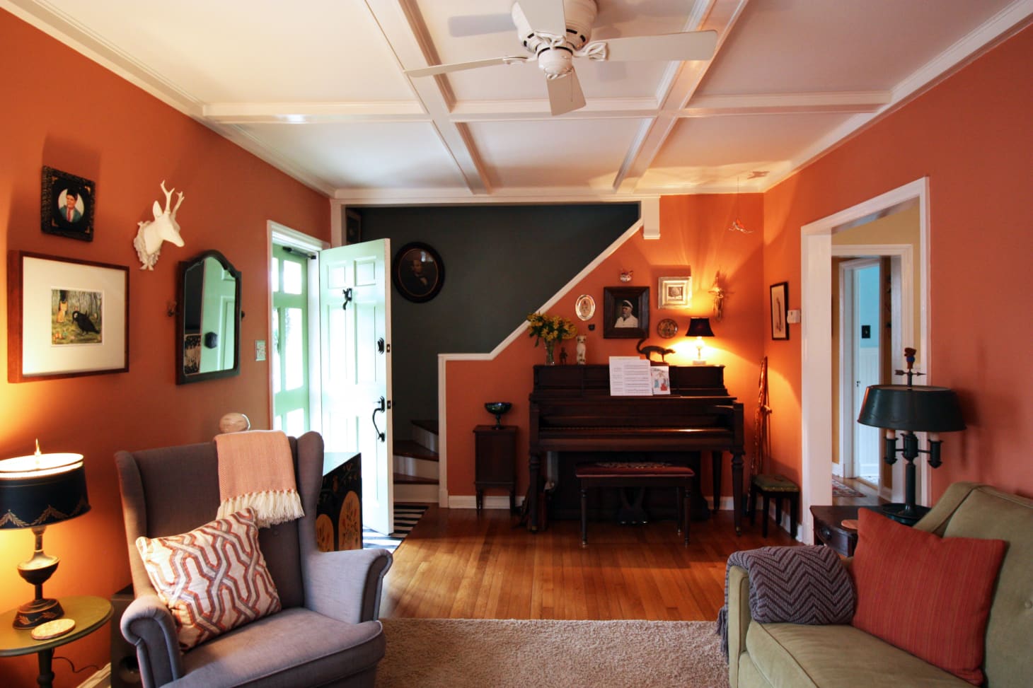 Burnt Orange Color Scheme Living Room