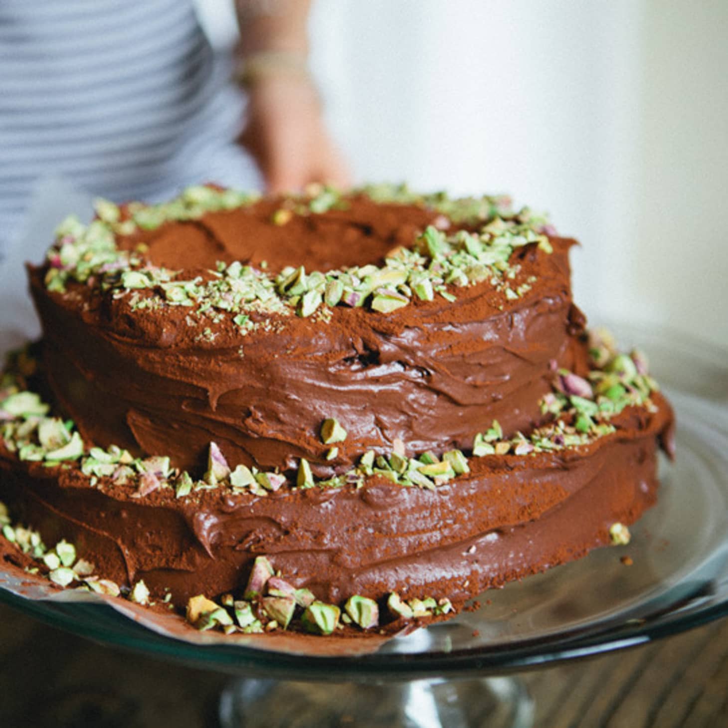 Birthday Cake Recipe Double Chocolate Sour Cream Cake Kitchn