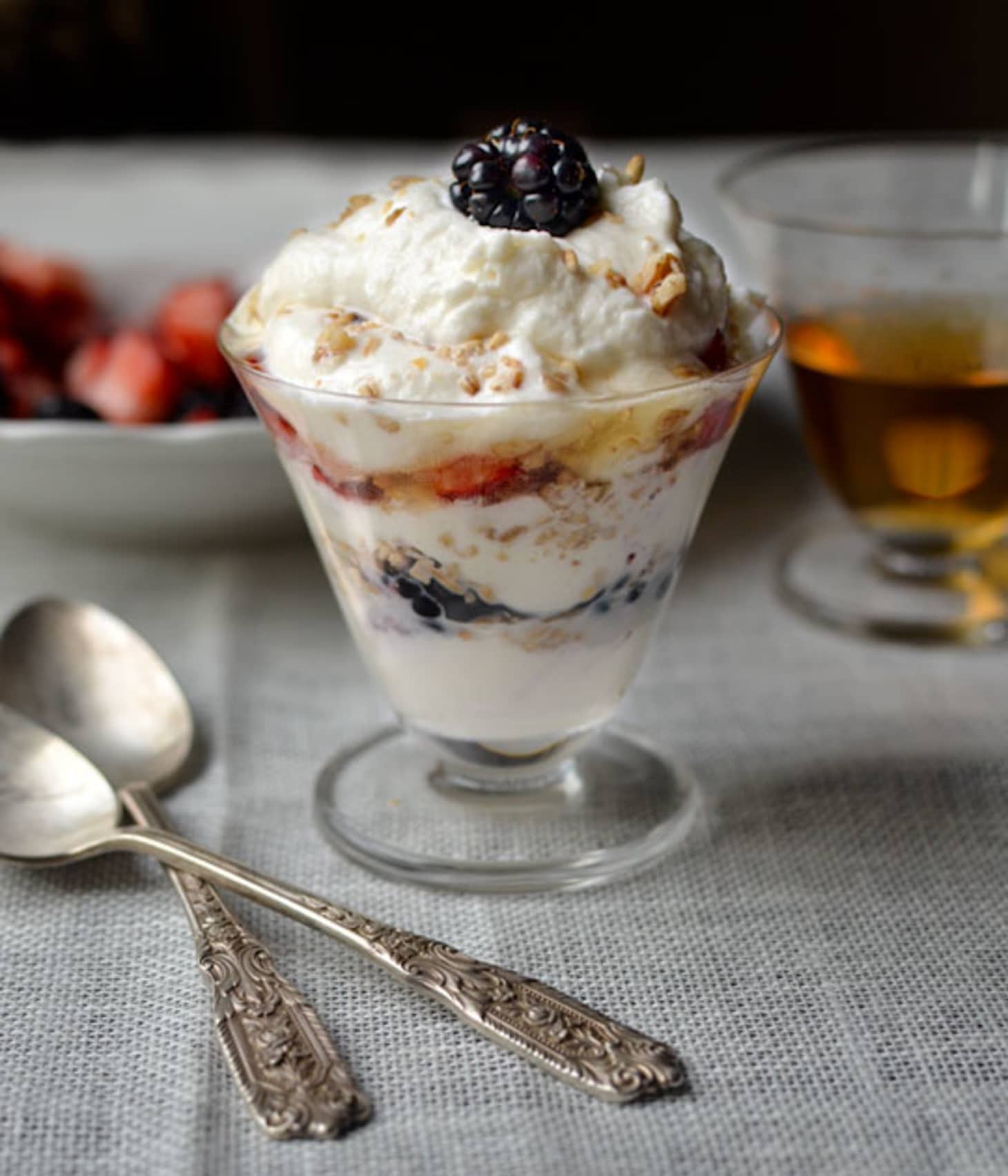 Quick Dessert Recipe Toasted Oat & Walnut Whisky Trifle (Cranachan