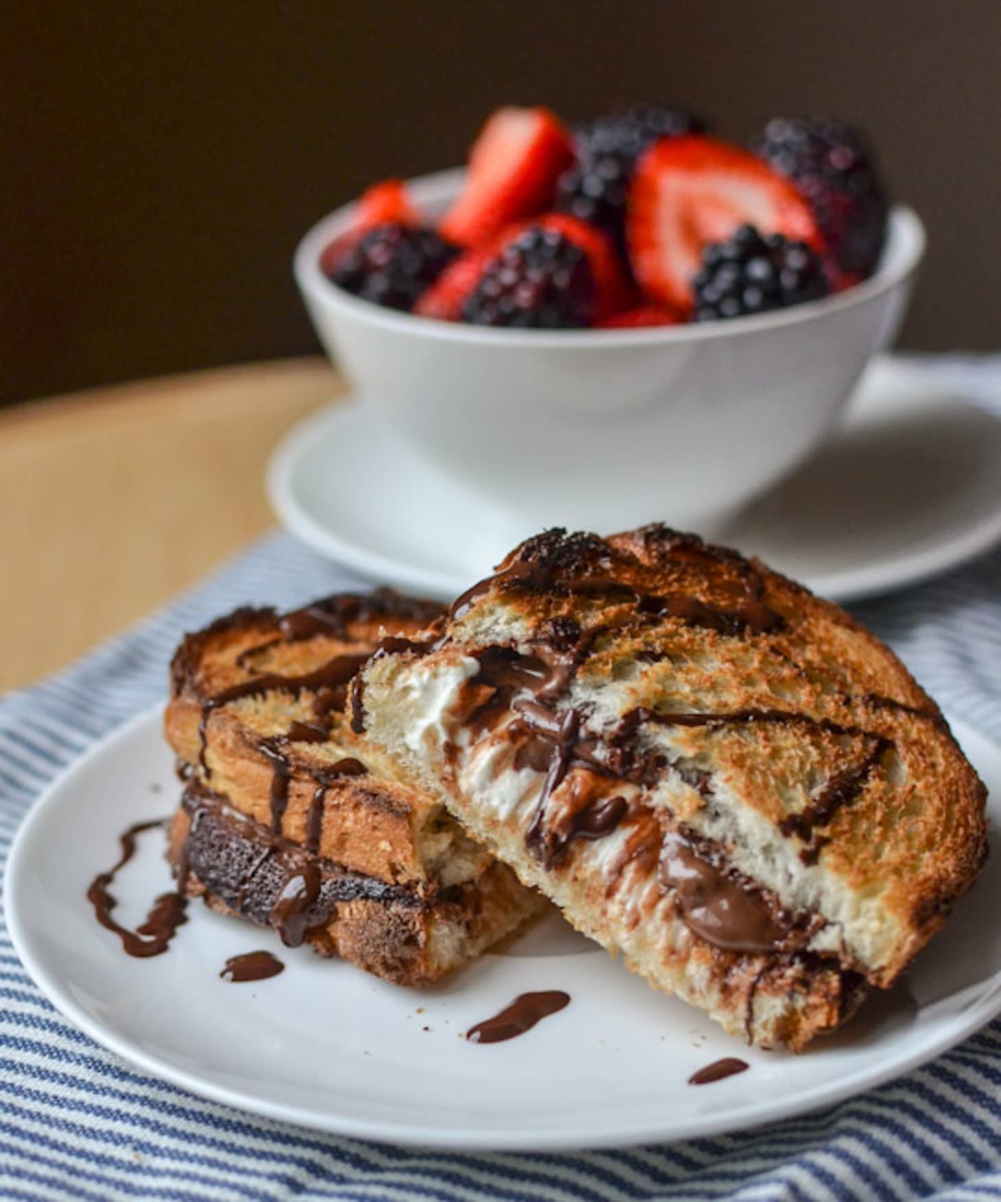 Dessert Recipe Hot Baked Nutella & Cream Cheese Sandwich Kitchn