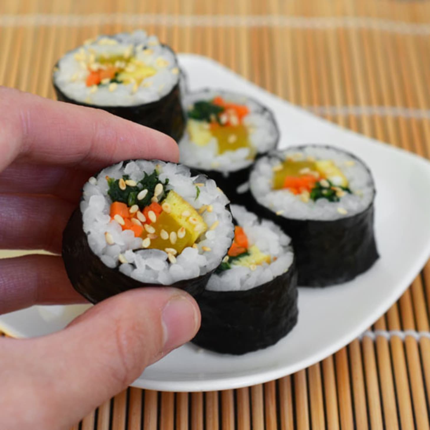 How To Make Gimbap Korean Seaweed and Rice Rolls Kitchn