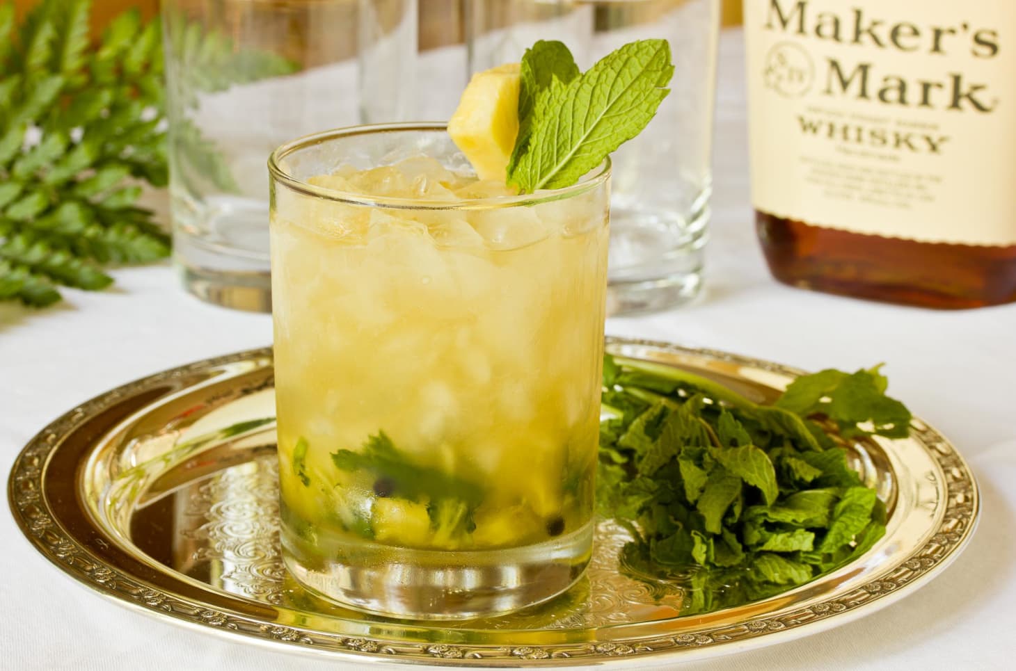 Cocktail Recipe GingerMint Juleps with Fresh Pineapple Kitchn
