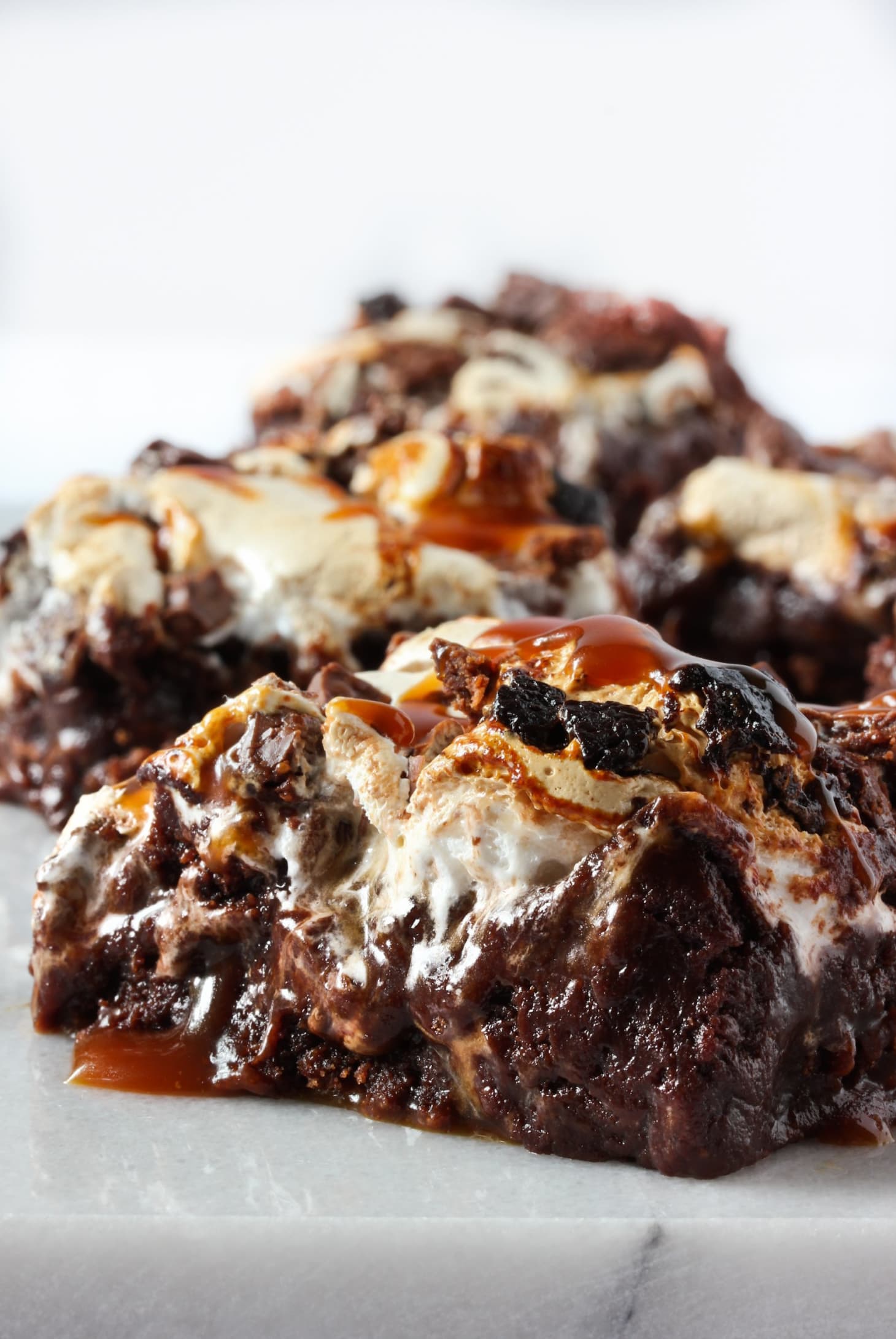 Recipe Caramel Fudge Brownies with Marshmallow Cream Kitchn