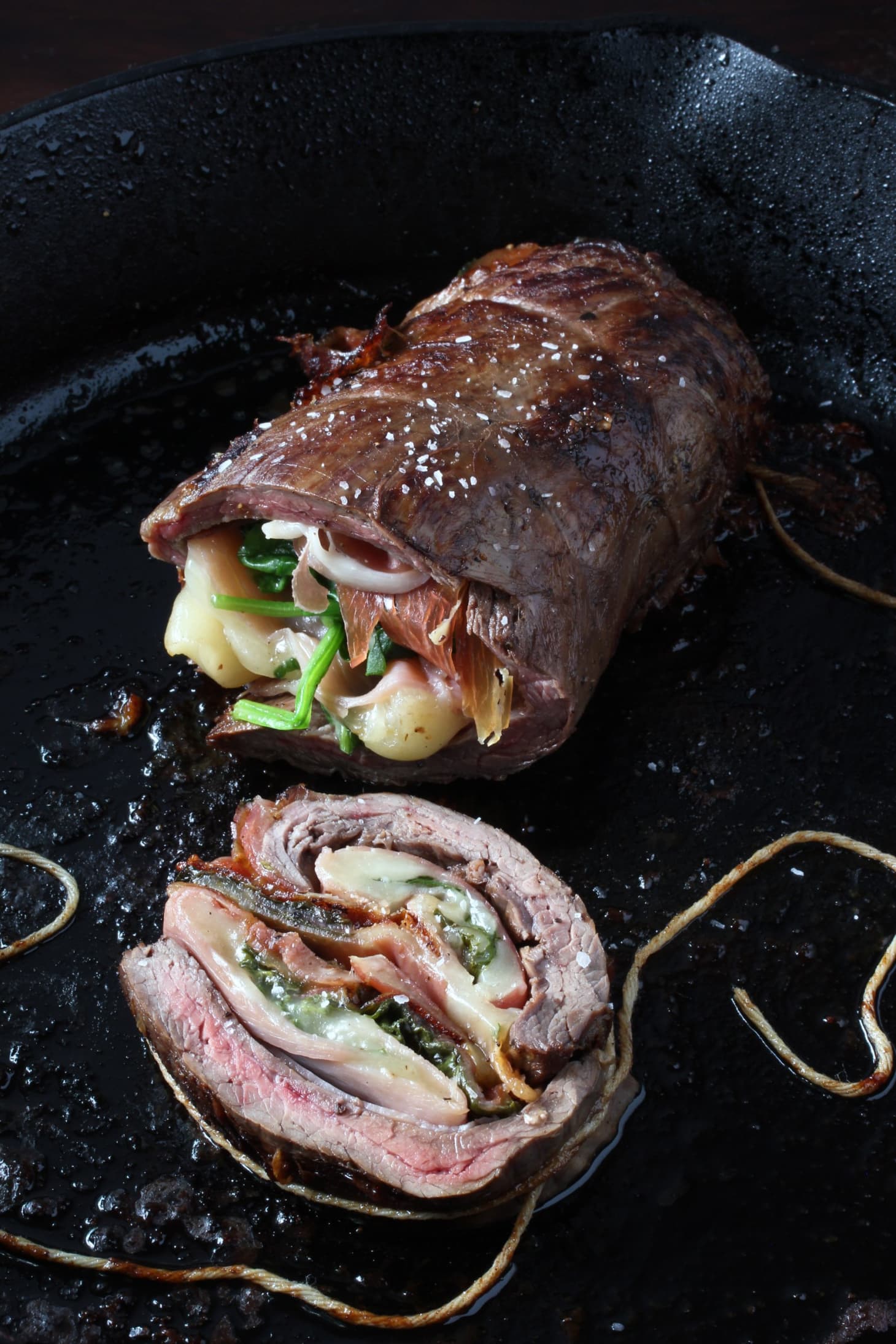 Recipe: Balsamic-Marinated Stuffed Flank Steak | Kitchn