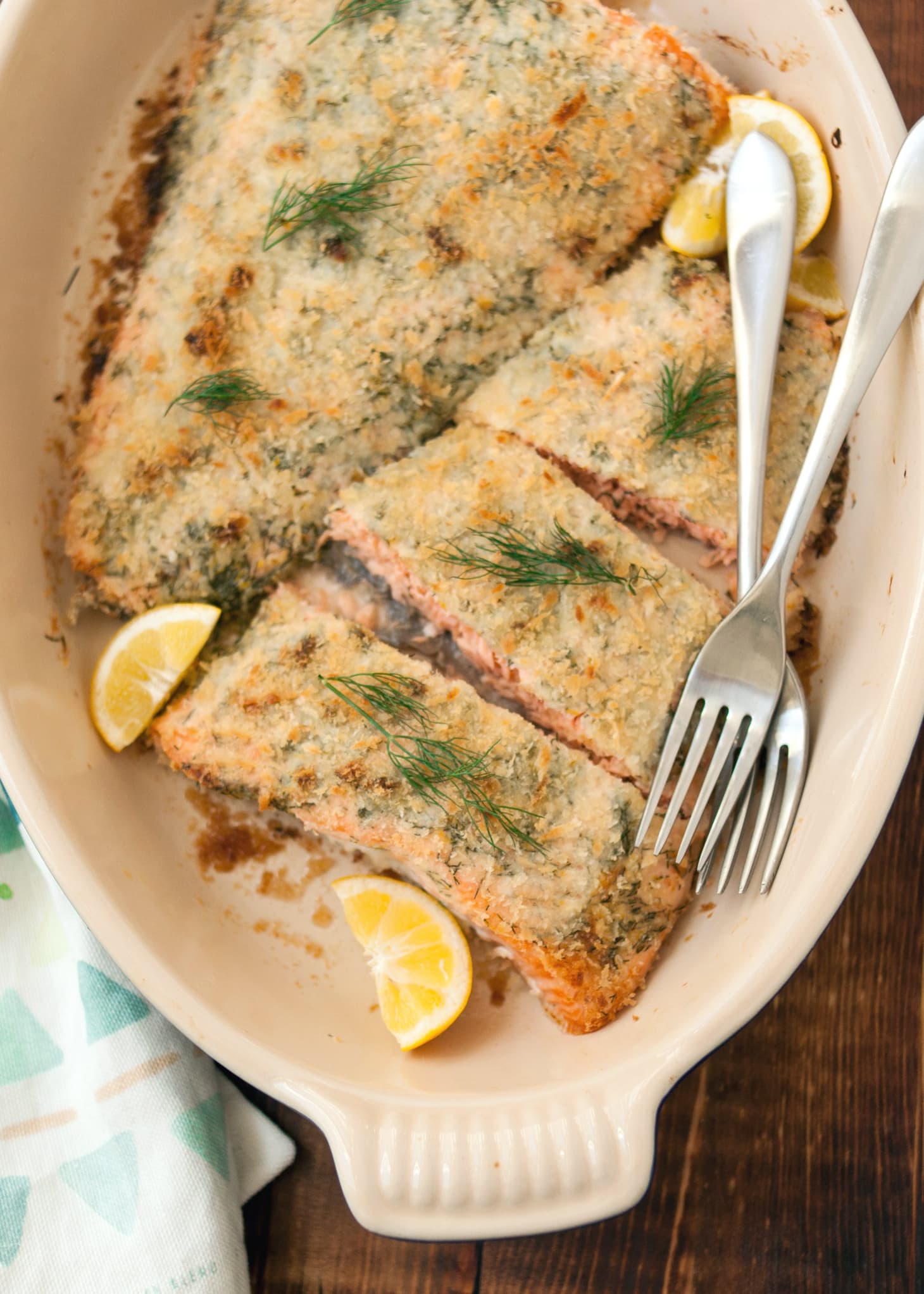 Recipe PankoCrusted Salmon with Dill & Lemon Kitchn