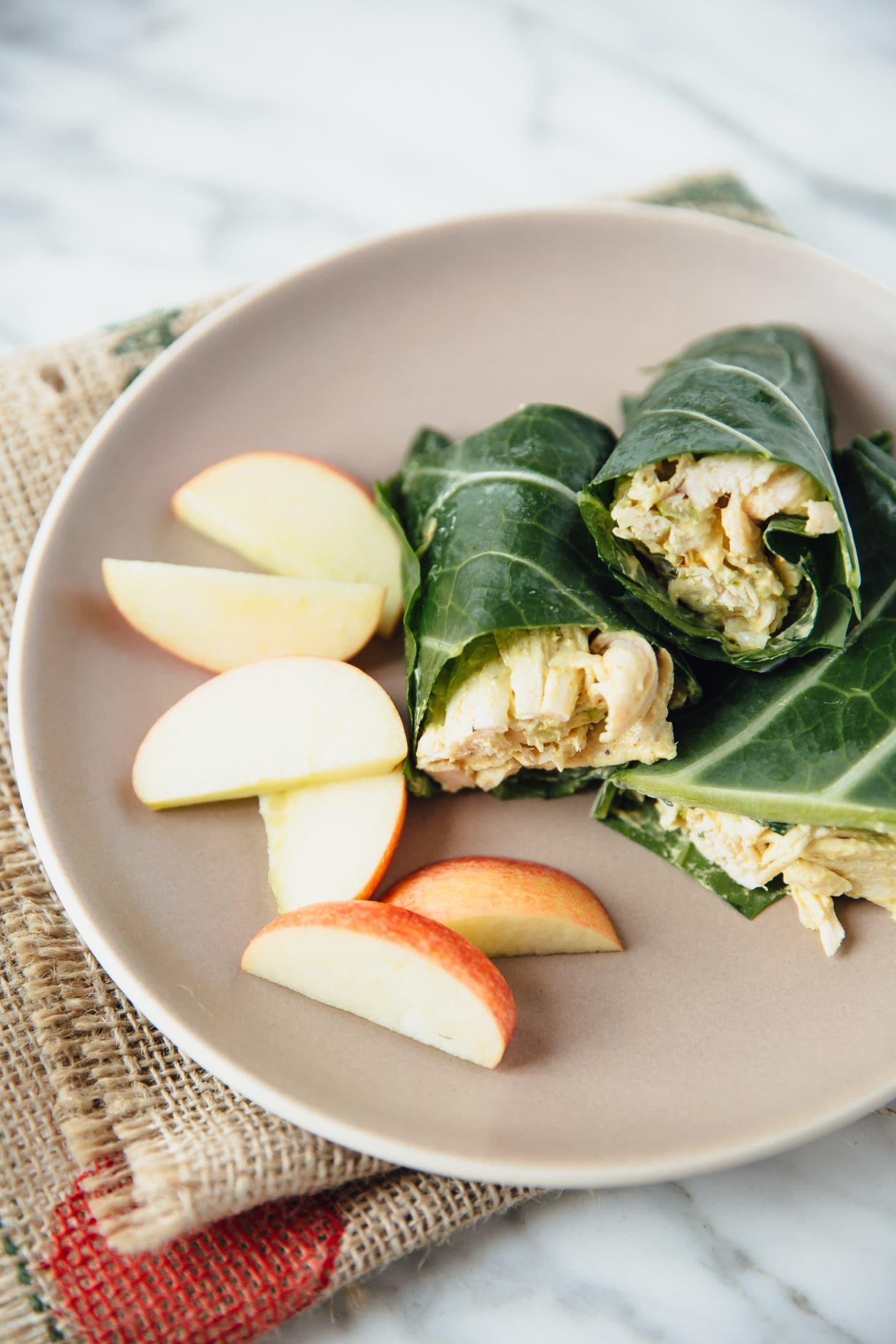 Recipe Collard Green Chicken Salad Wraps Kitchn