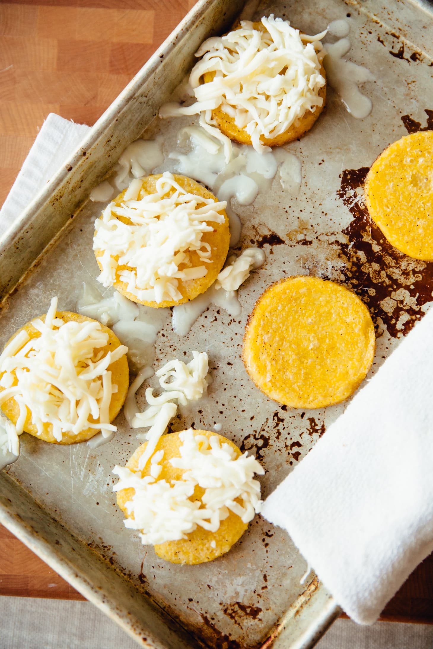 Recipe Mini Polenta Grilled Cheese Bites with Marinara Kitchn