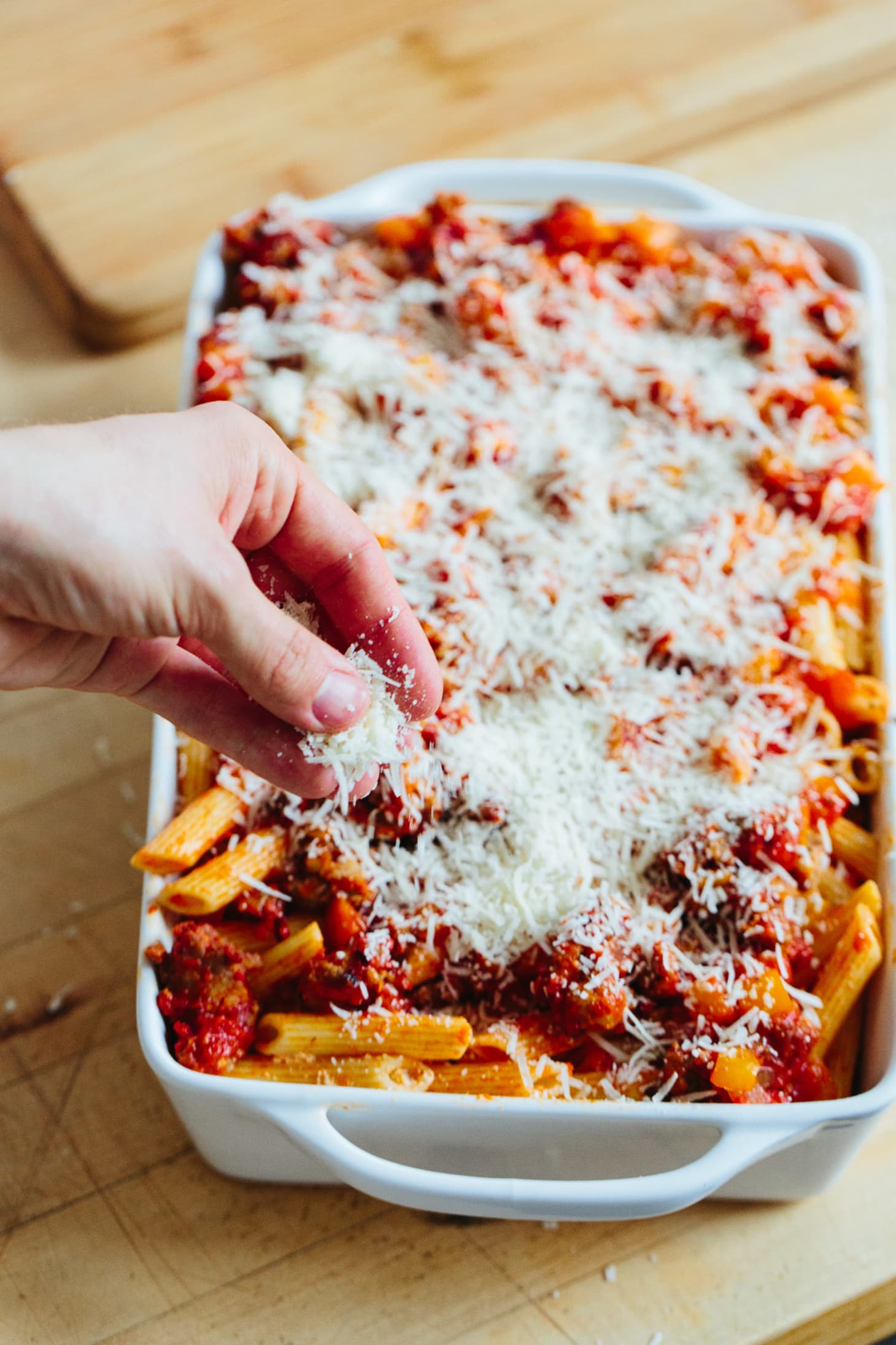 Recipe: Italian Sausage and Peppers Baked Ziti | Kitchn