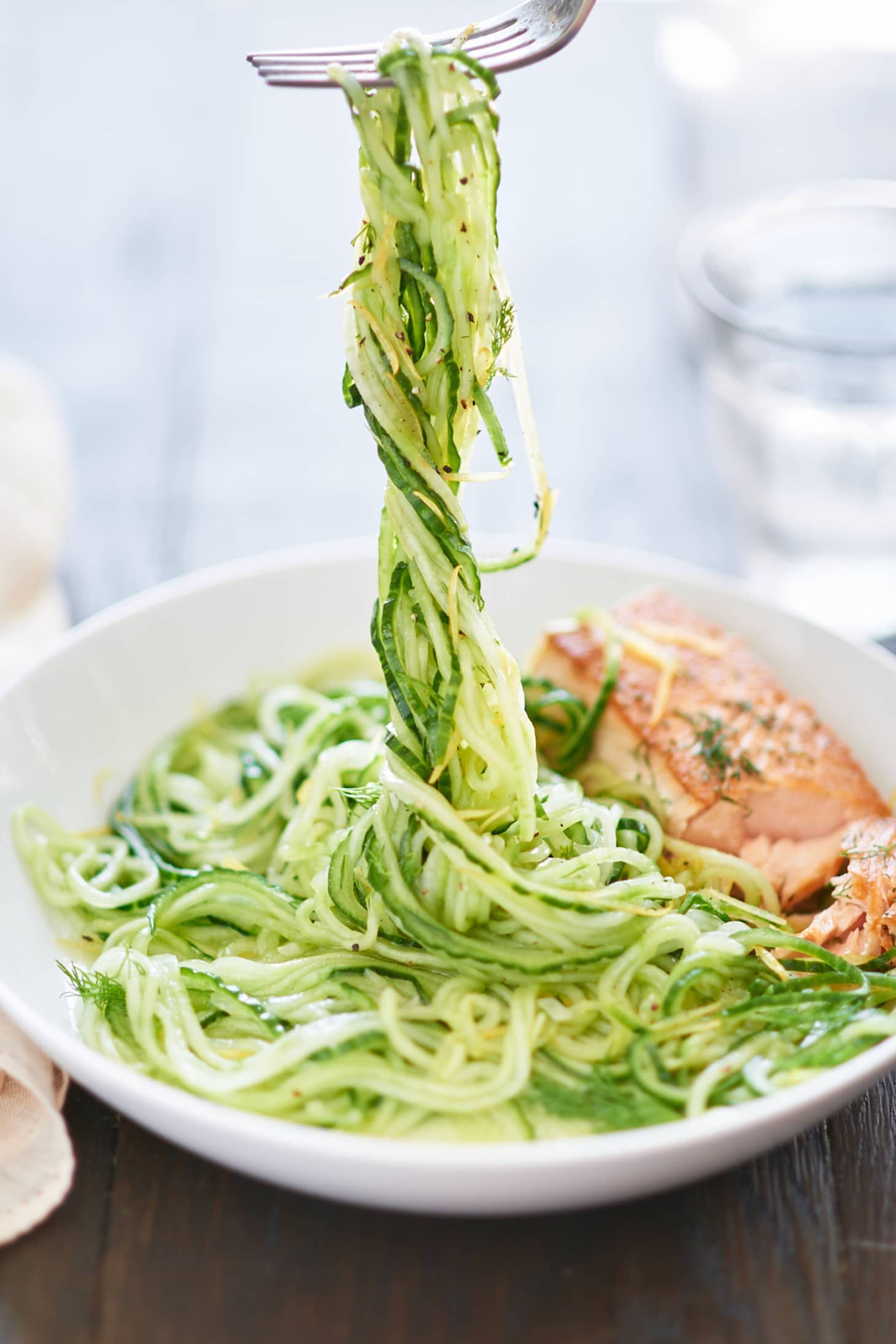 Chilled LemonDill Cucumber Noodles Kitchn