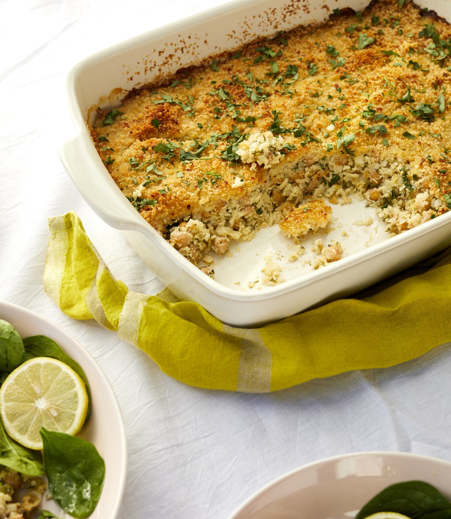 Chickpea Casserole with Lemon, Herbs and Shallots Kitchn