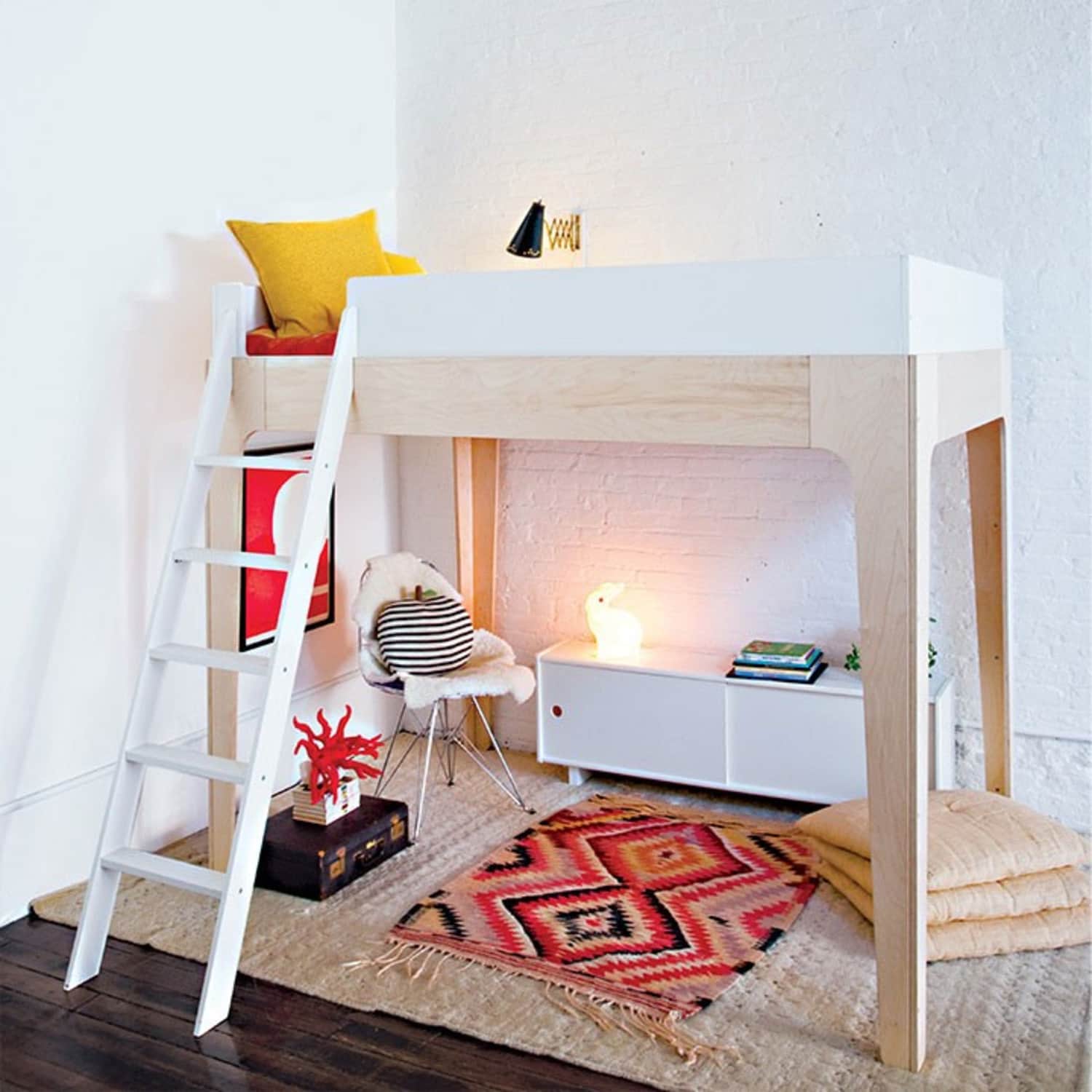 Minimalist Modern Loft Bed for Small Space