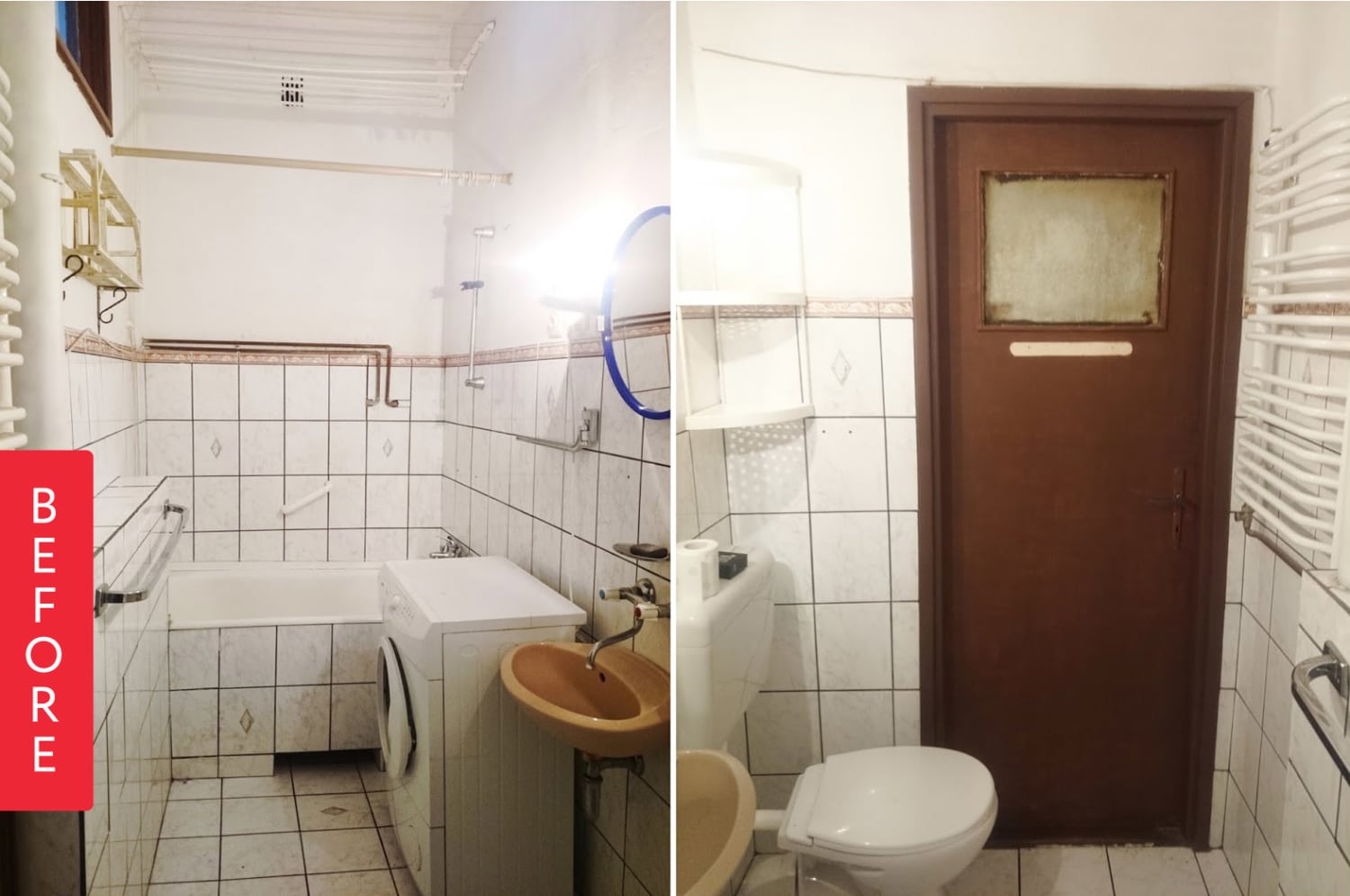 Before And After A Dreary Rental Bathroom Gets A Fresh