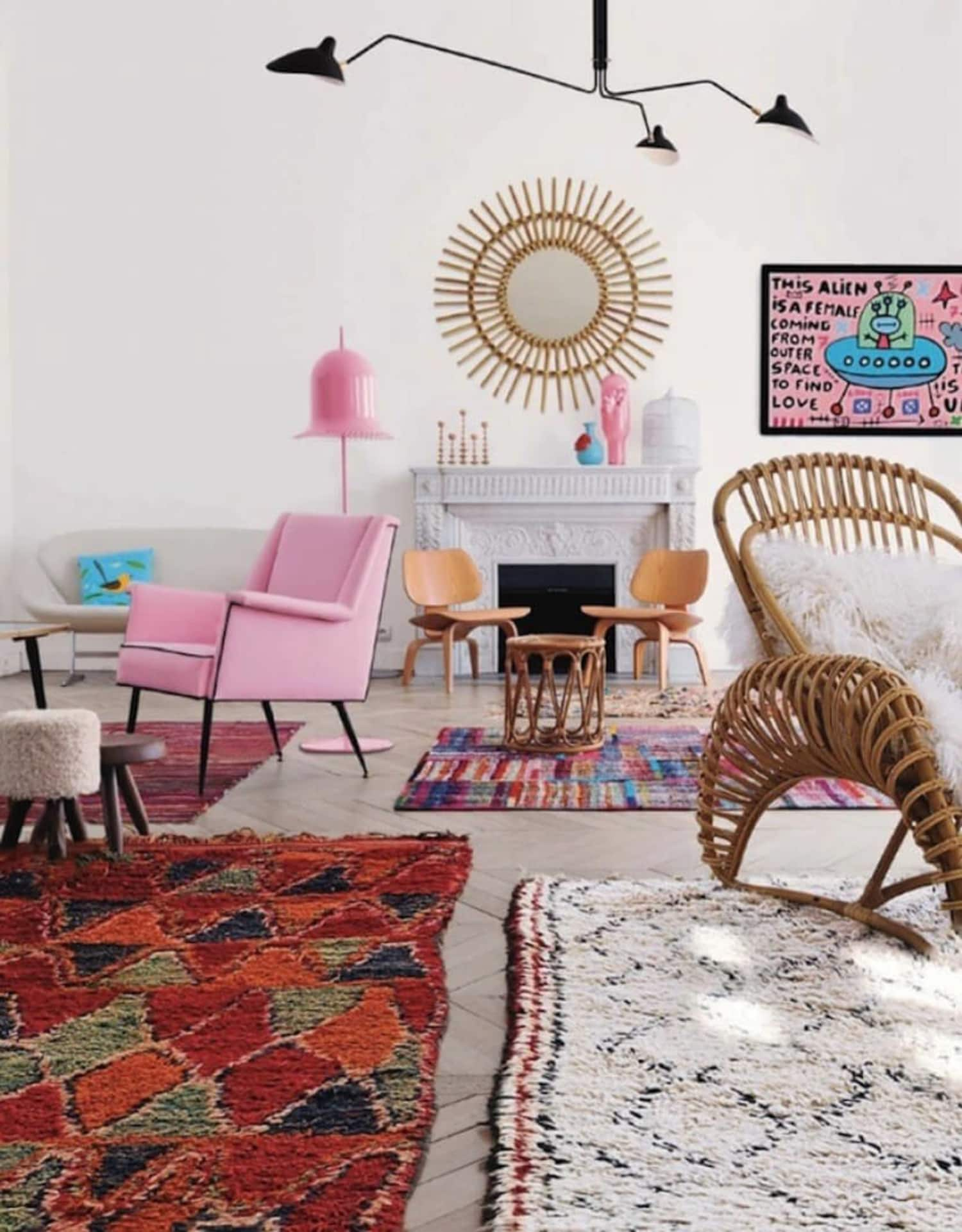 How to Skillfully Combine Multiple Rugs in a Room Apartment Therapy