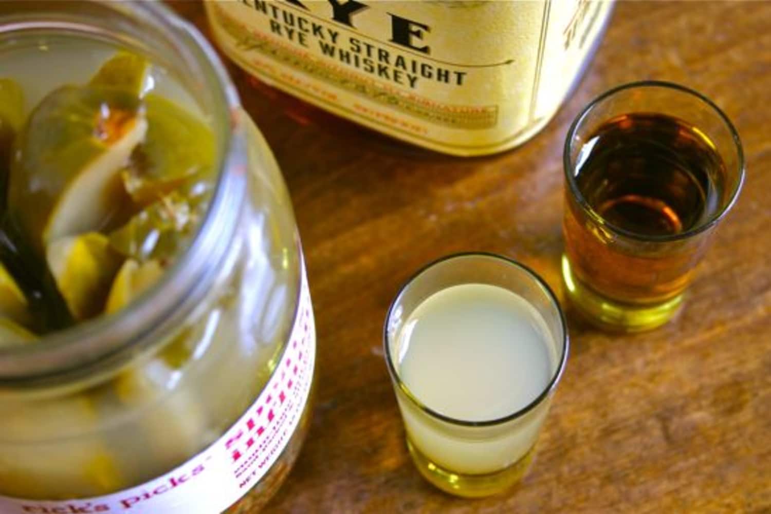 Trend Spotlight The Pickleback Straight Up Cocktails and Spirits Kitchn