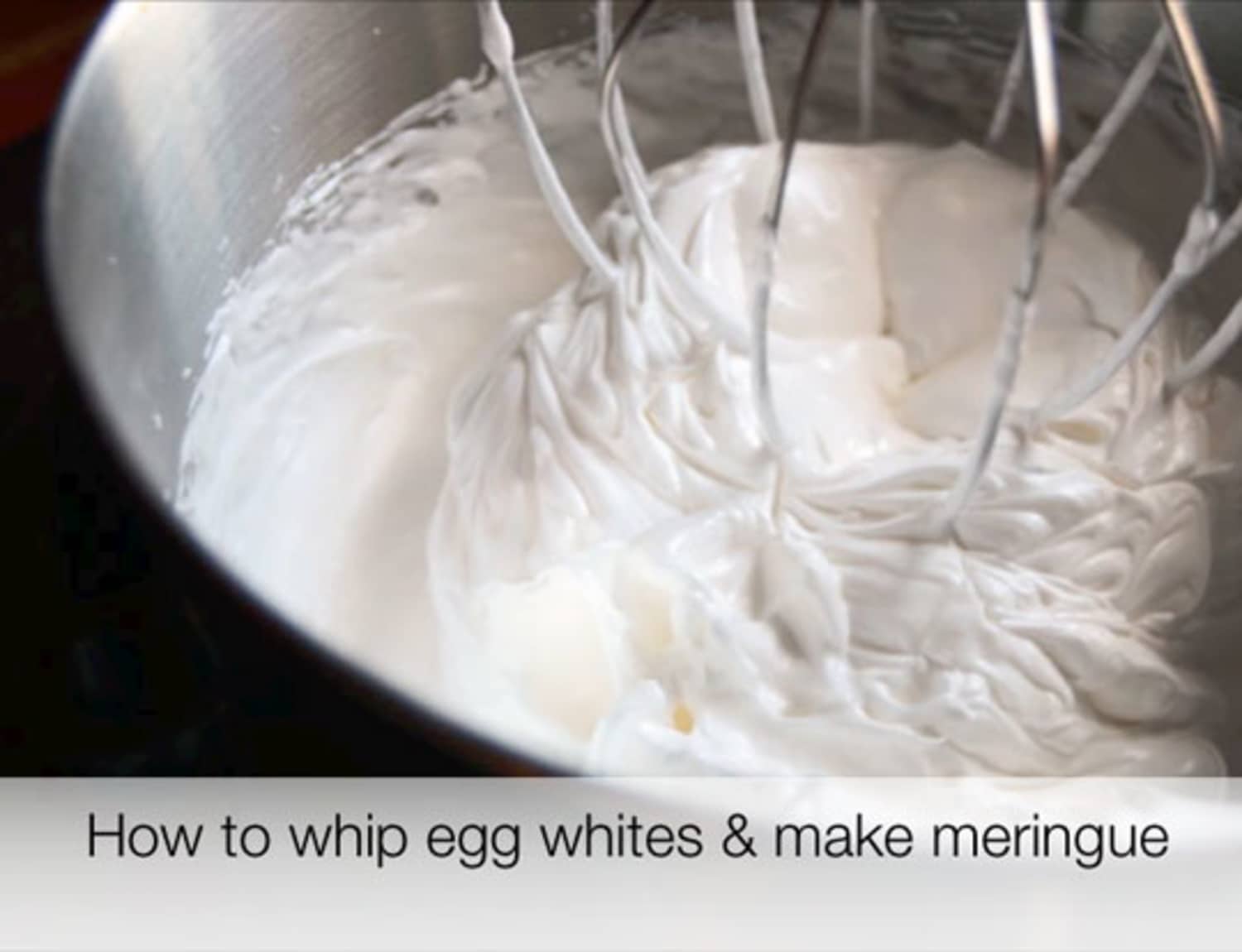 How To Whip Egg Whites & Make Meringue The Video Kitchn