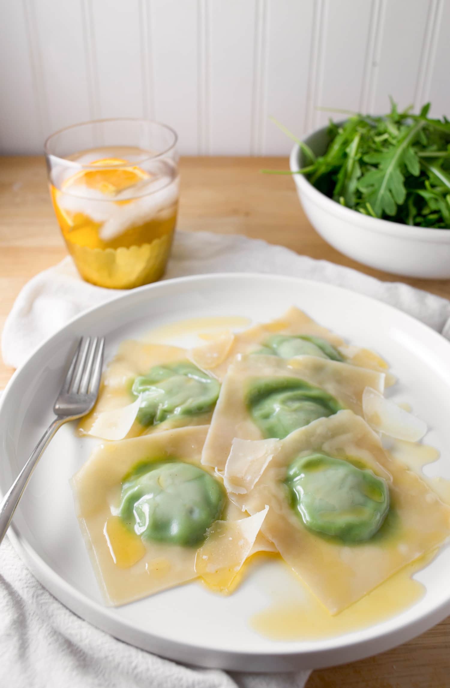 Recipe Minty Pea & Arugula Wonton Ravioli Kitchn