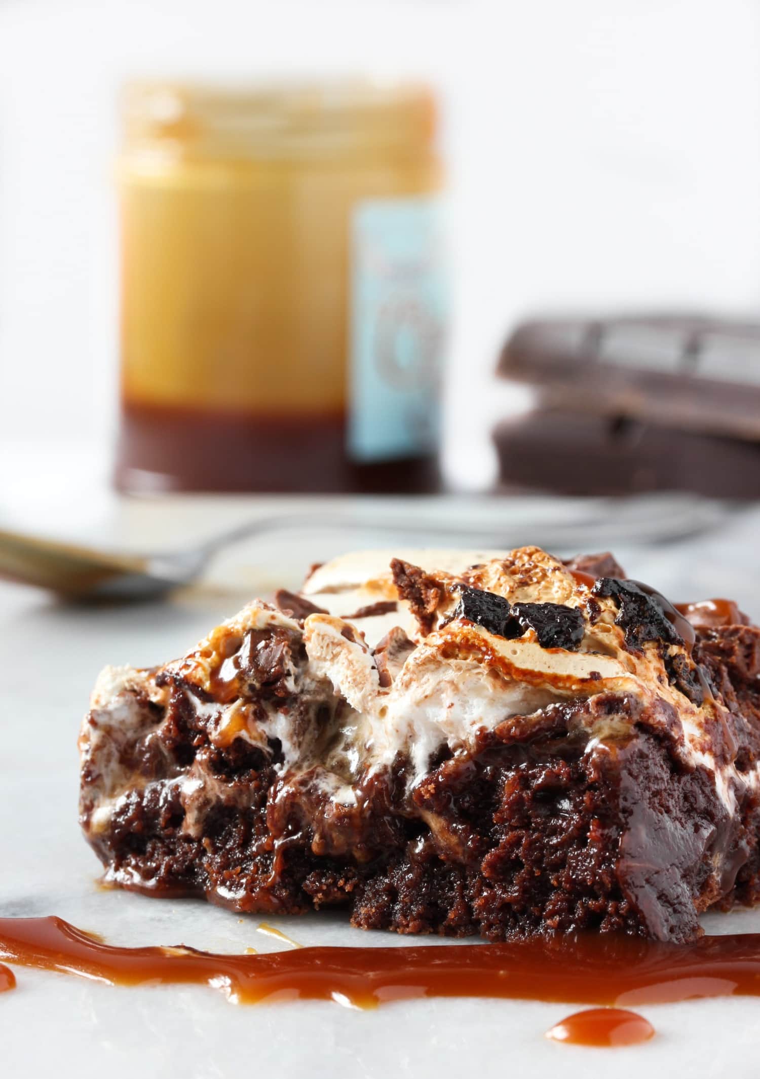 Recipe: Caramel Fudge Brownies with Marshmallow Cream  Kitchn