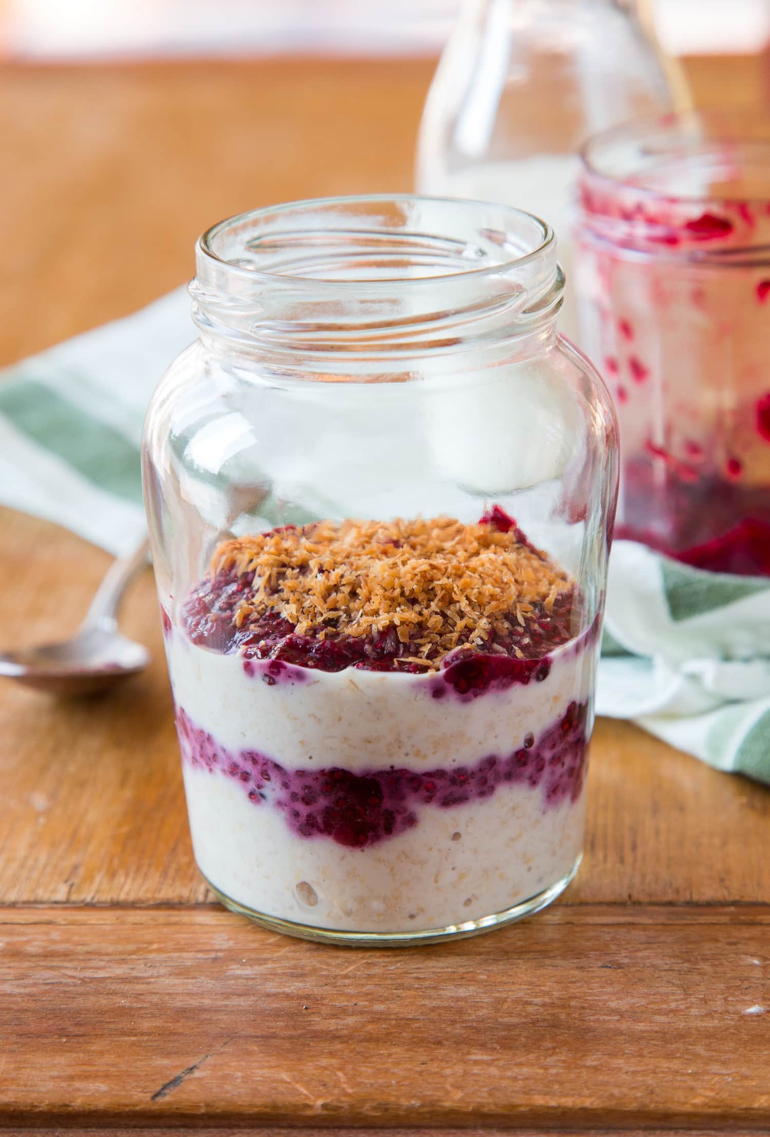 Recipe: Overnight Oats with Jam & Toasted Coconut