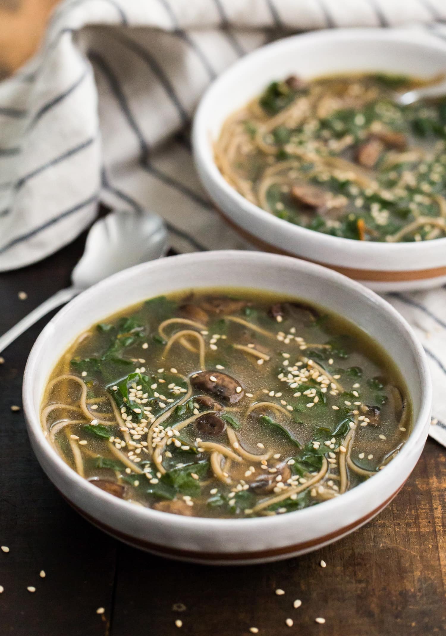 Recipe Soba Noodle Soup with Mushrooms & Chard Kitchn