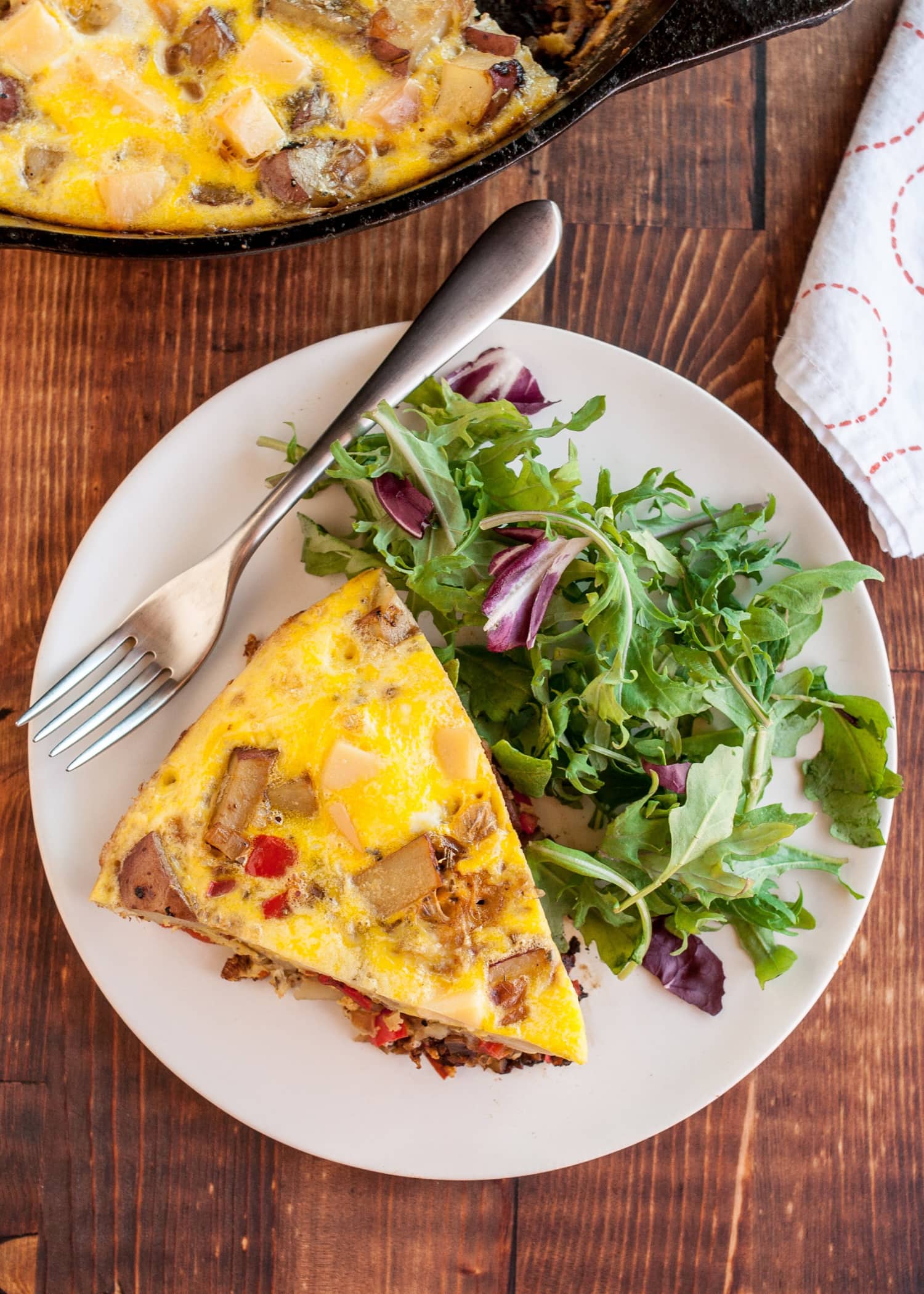 Recipe Frittata with Potato, Red Pepper & Gouda Kitchn