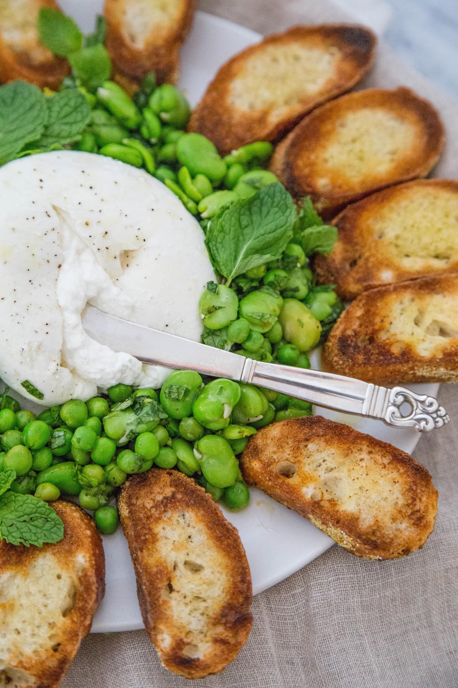 Recipe Fava Beans and Peas with Burrata Kitchn