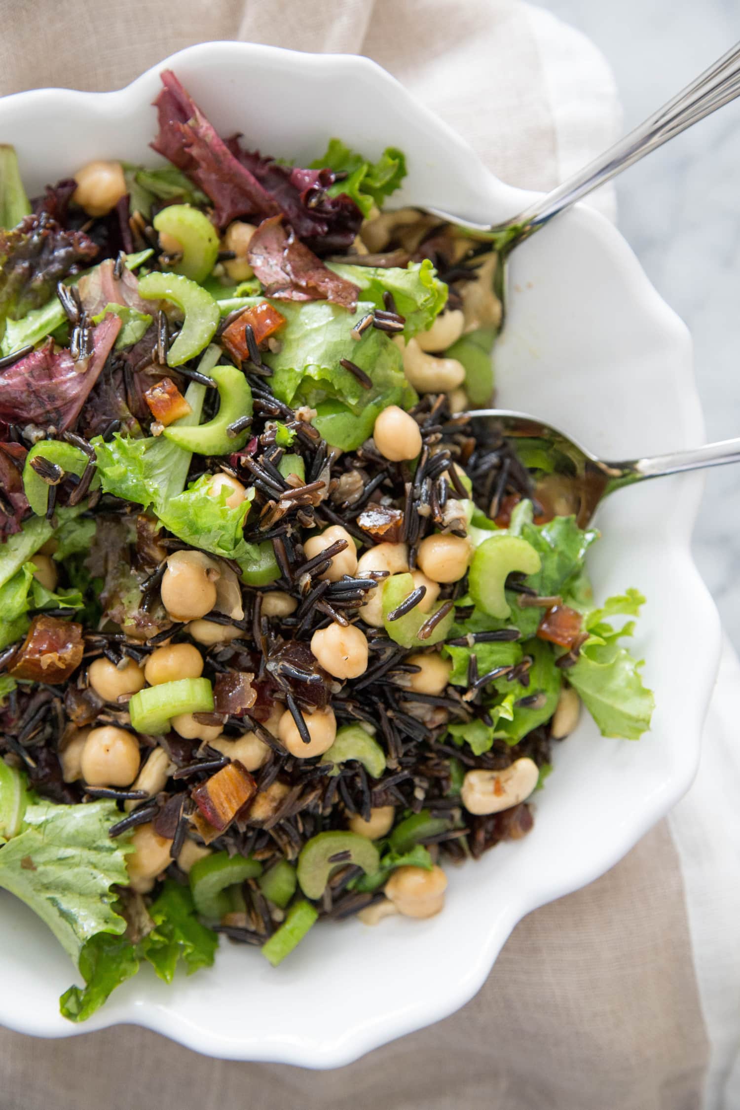 Recipe: Wild Rice and Mixed Greens Salad | Kitchn