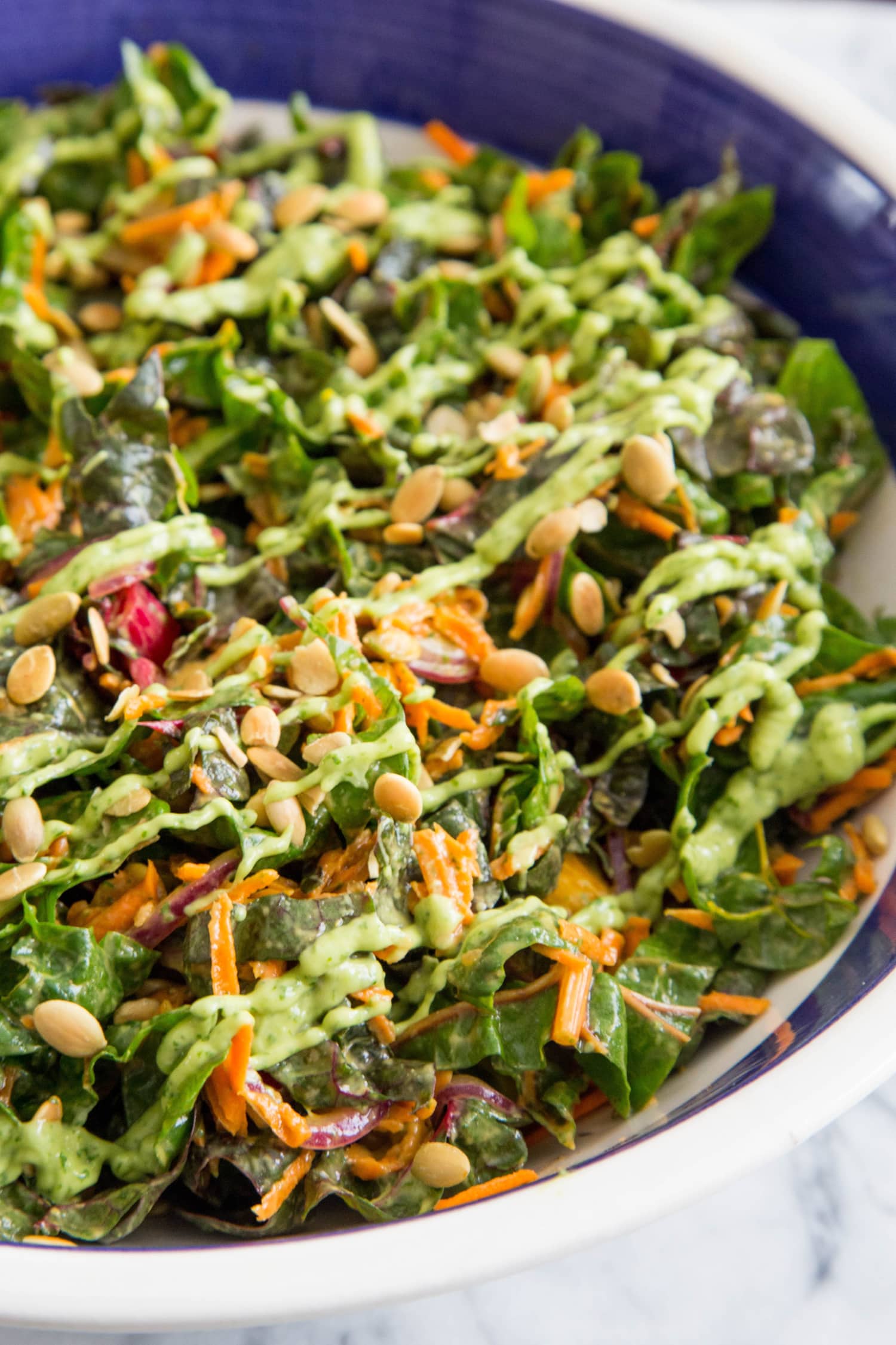 Recipe Swiss Chard Slaw with Creamy Avocado Dressing Kitchn