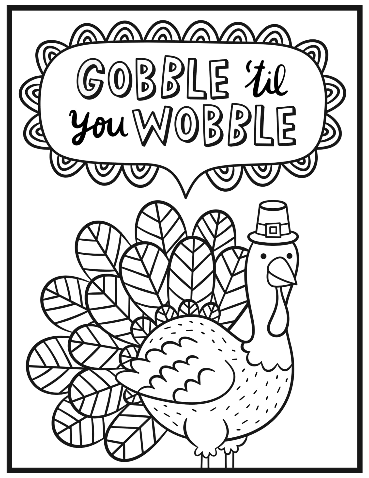 Thanksgiving Colouring Pages Free Printable