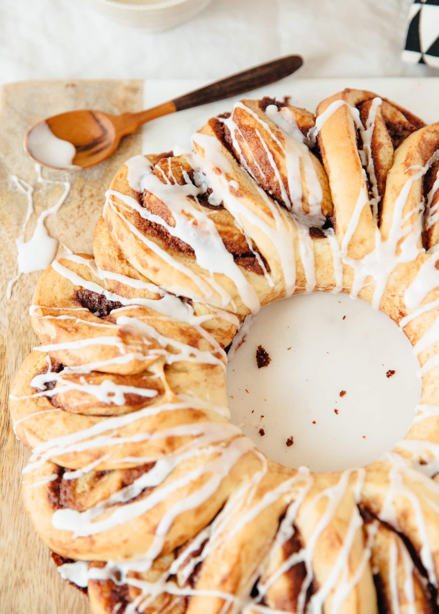 How To Make a Cinnamon Roll Wreath | Kitchn