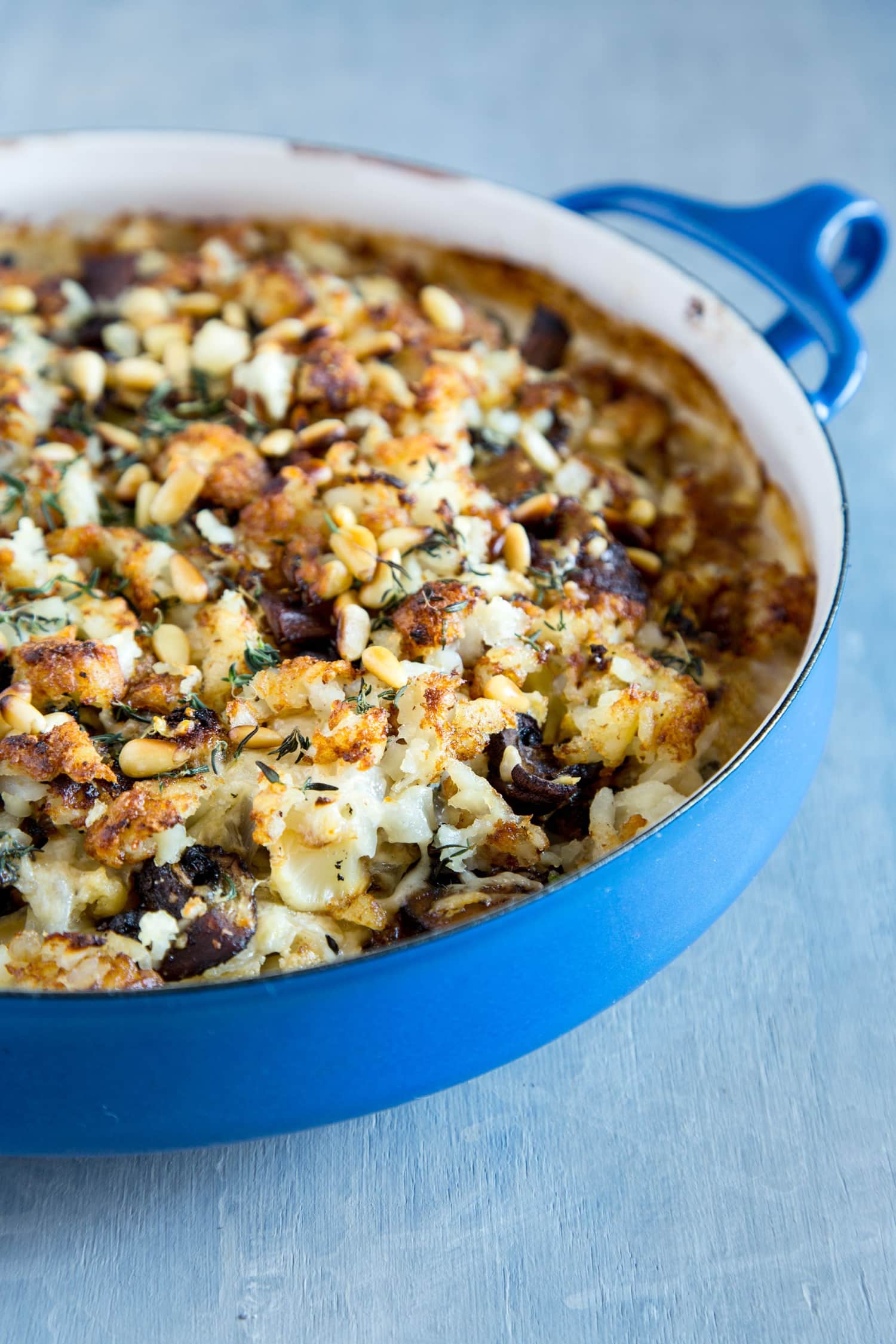 Recipe Cauliflower and Mushroom Tater Tot Breakfast Casserole Kitchn