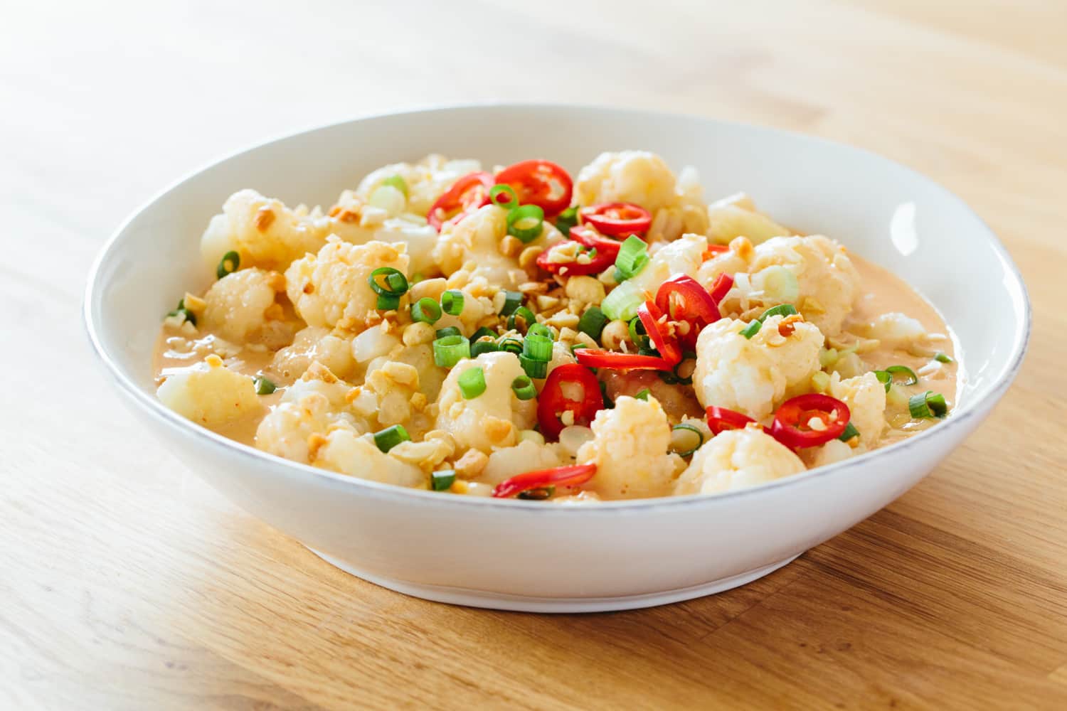 5Minute Freezer Side Dish Cauliflower in Peanut Sauce Kitchn