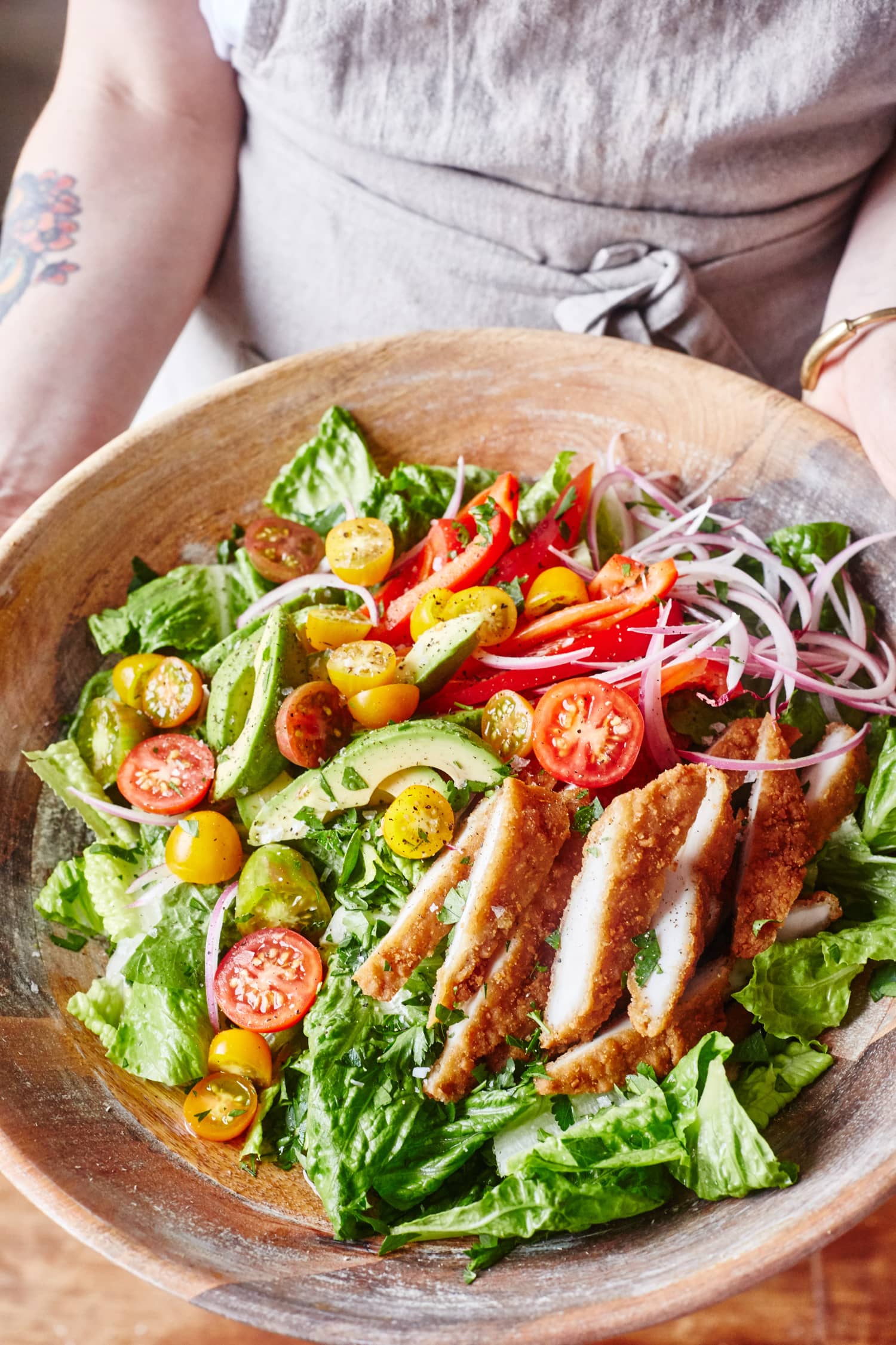 Recipe: Honey Mustard Chicken Tender Salad | Kitchn