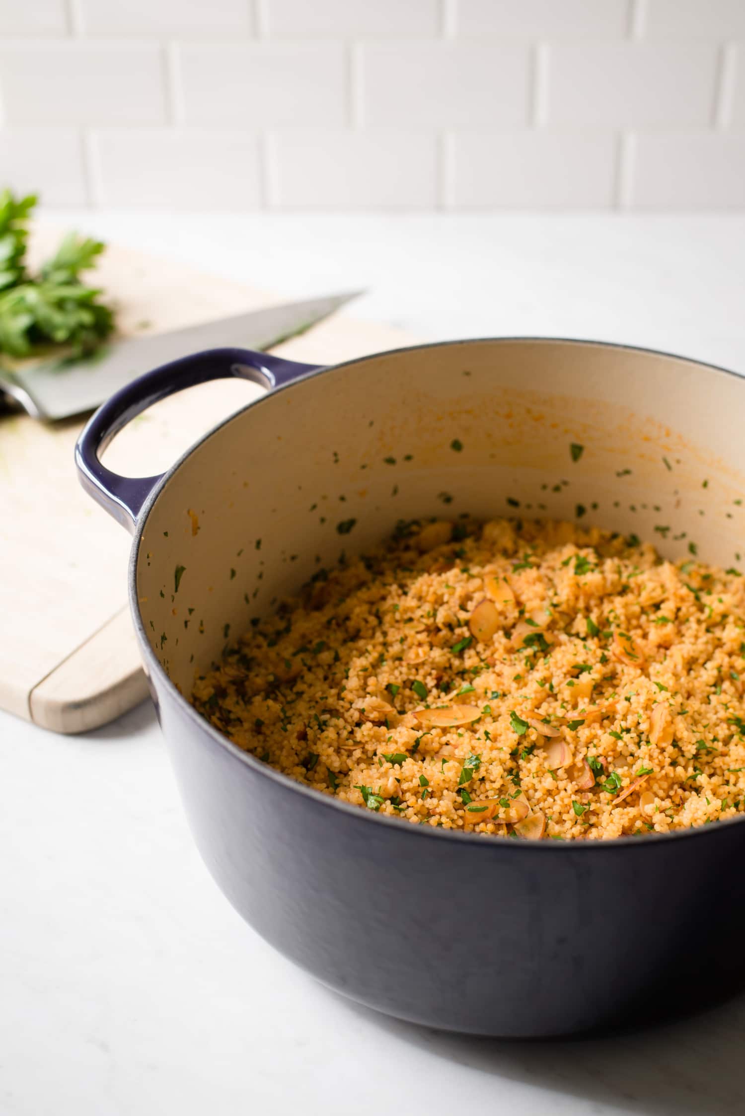 Recipe: One-Pot Smoked Almond and Herb Couscous | Kitchn