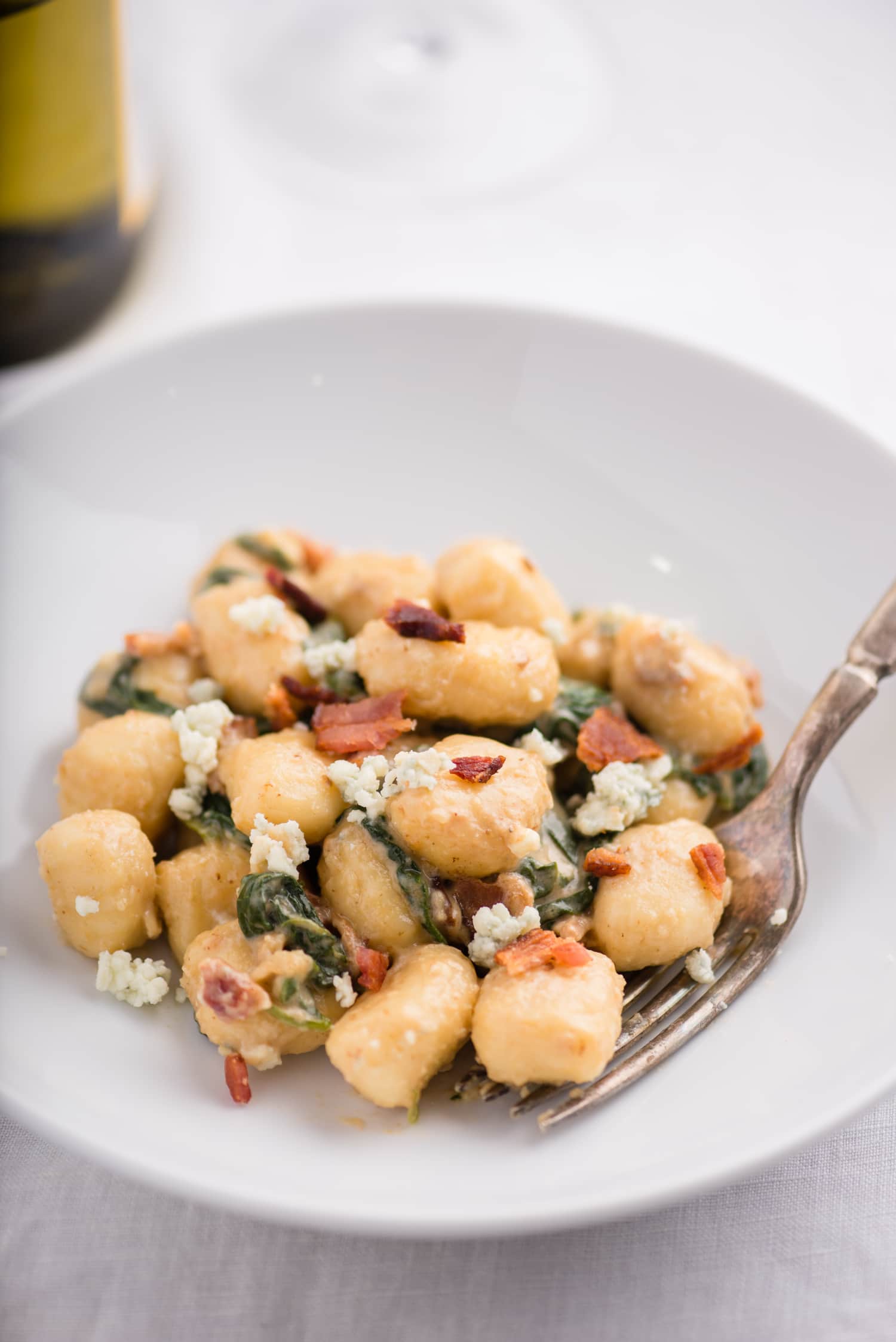 Recipe Gnocchi with Spinach, Bacon, and Blue Cheese Kitchn
